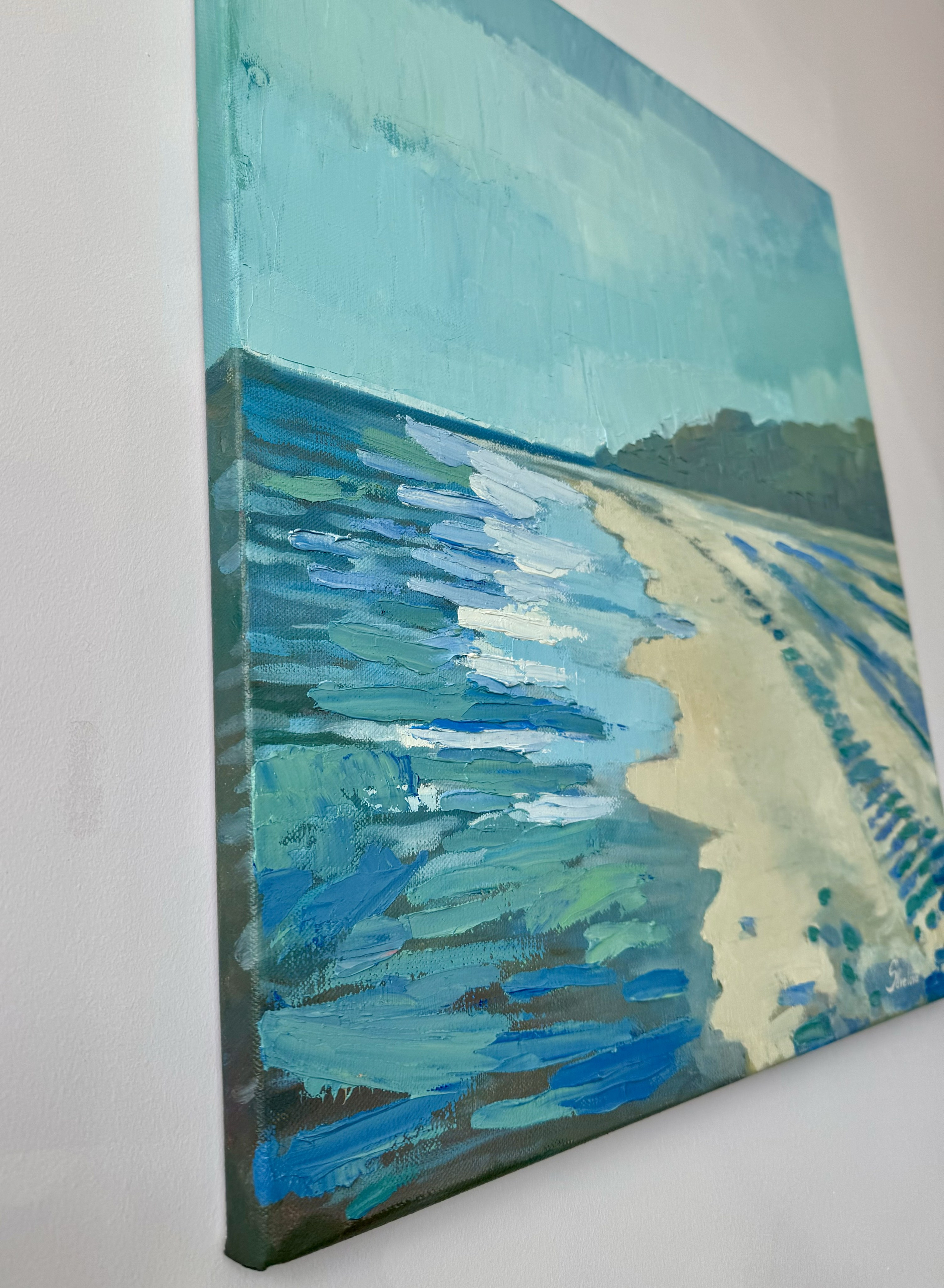 «Sea ​​beach today». Художник живописец Савелова Ольга