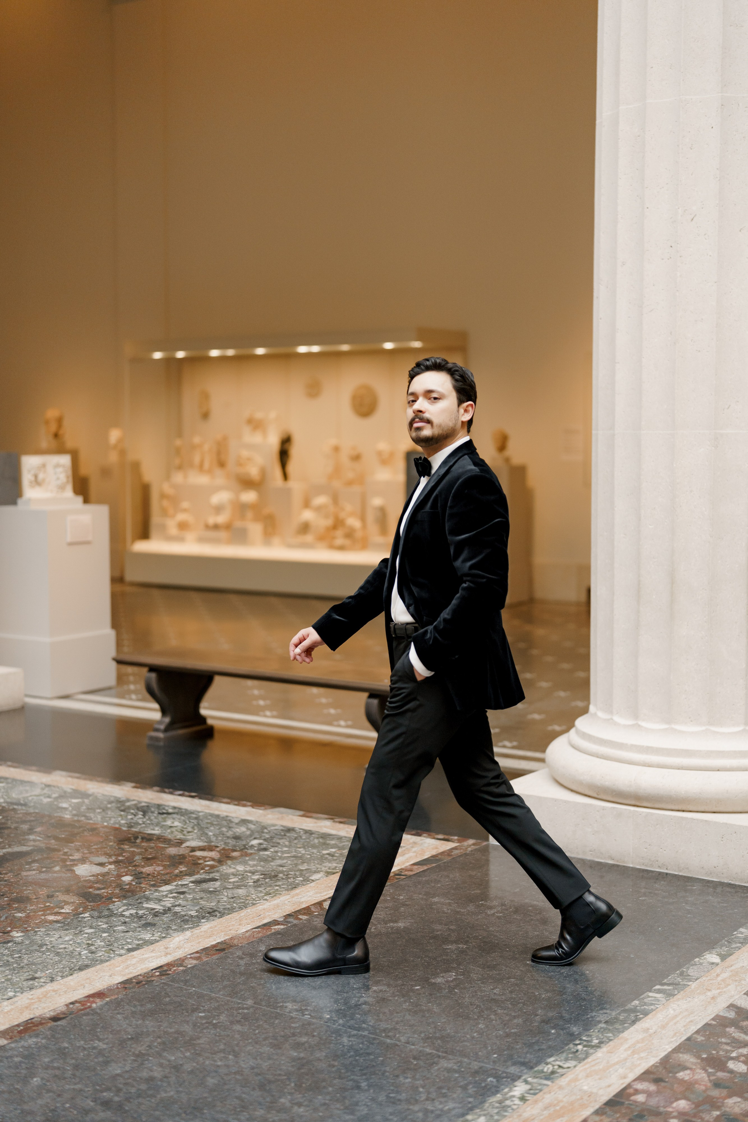 Caroline and Brendan’s Museum MET and Library Engagement Shoot. Wedding photographer and videographer New York | New Jersey