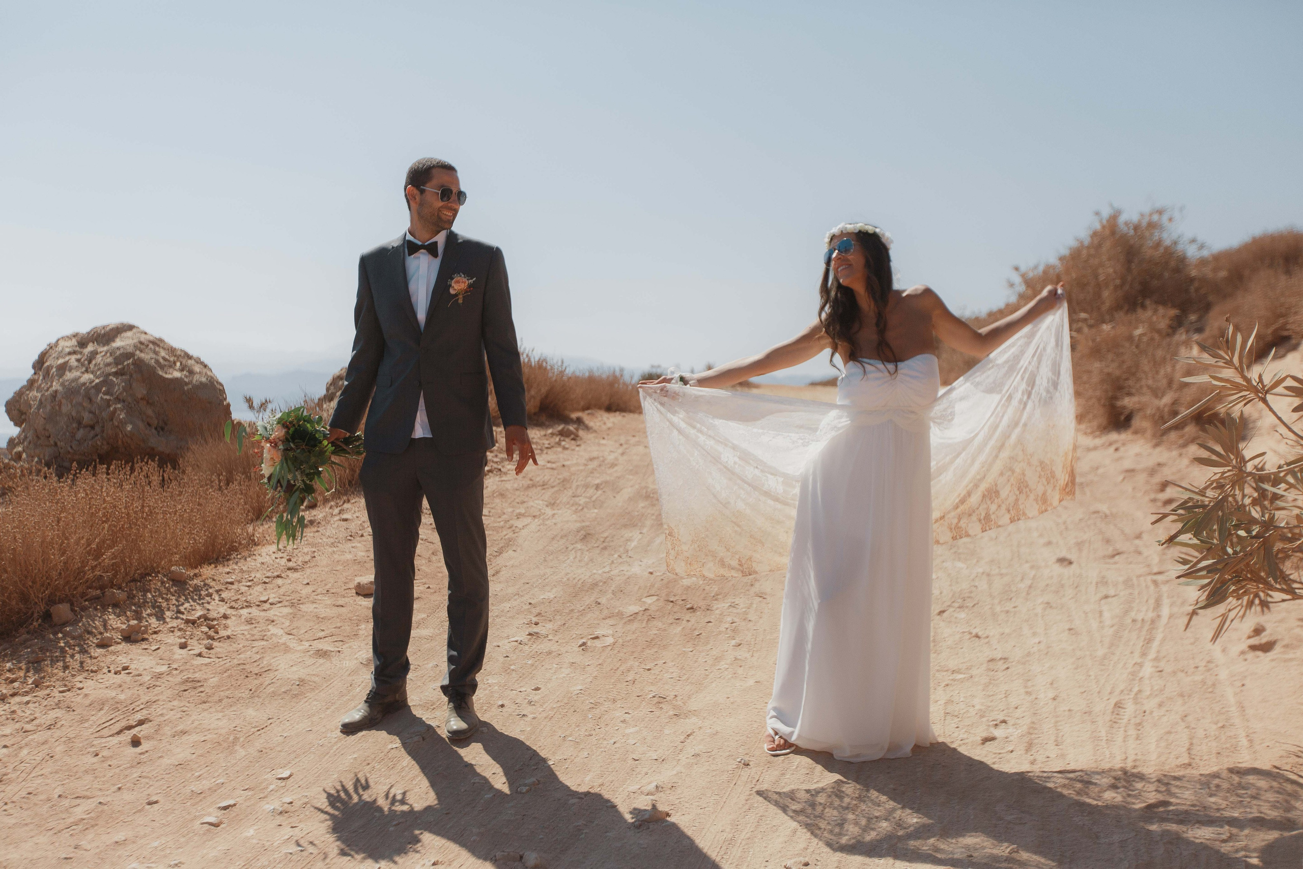 Marino & Steffi, Crete. Denny Savon — Photographer in Santorini | Weddings, Love Stories & Flying Dress