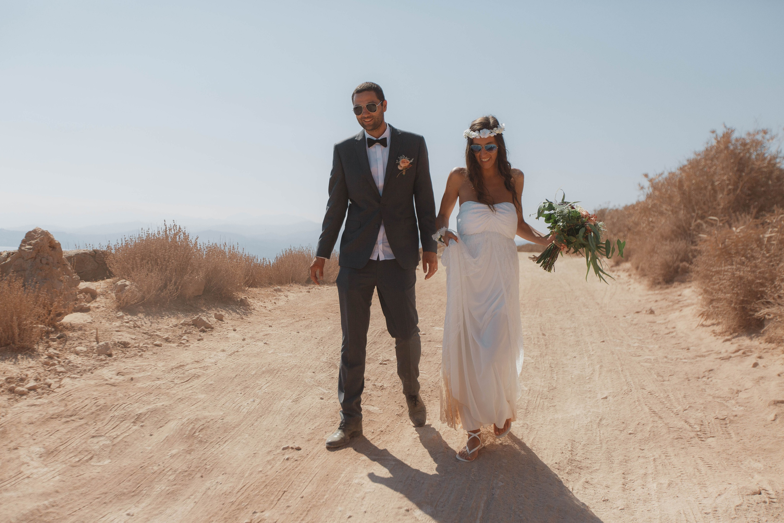 Marino & Steffi, Crete. Denny Savon — Photographer in Santorini | Weddings, Love Stories & Flying Dress