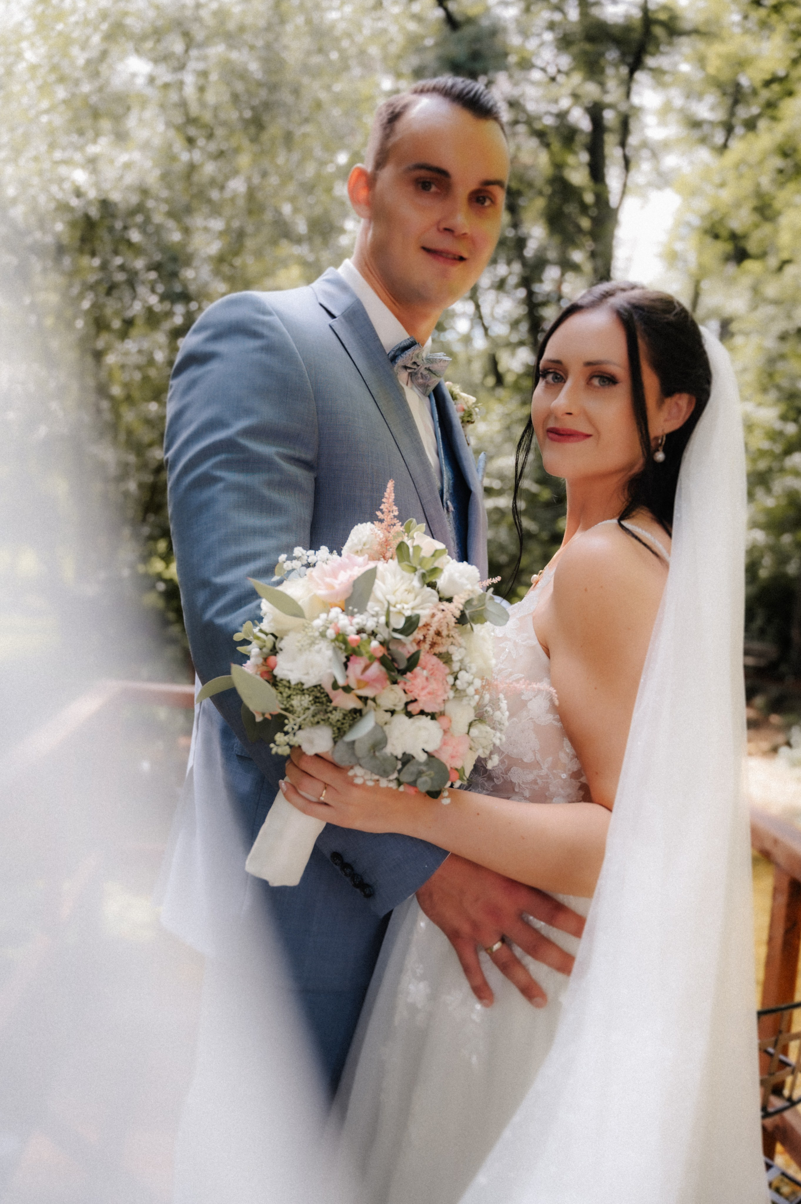 Braupaar, Hochzeitsfotografie, Dresden, Brautkleid