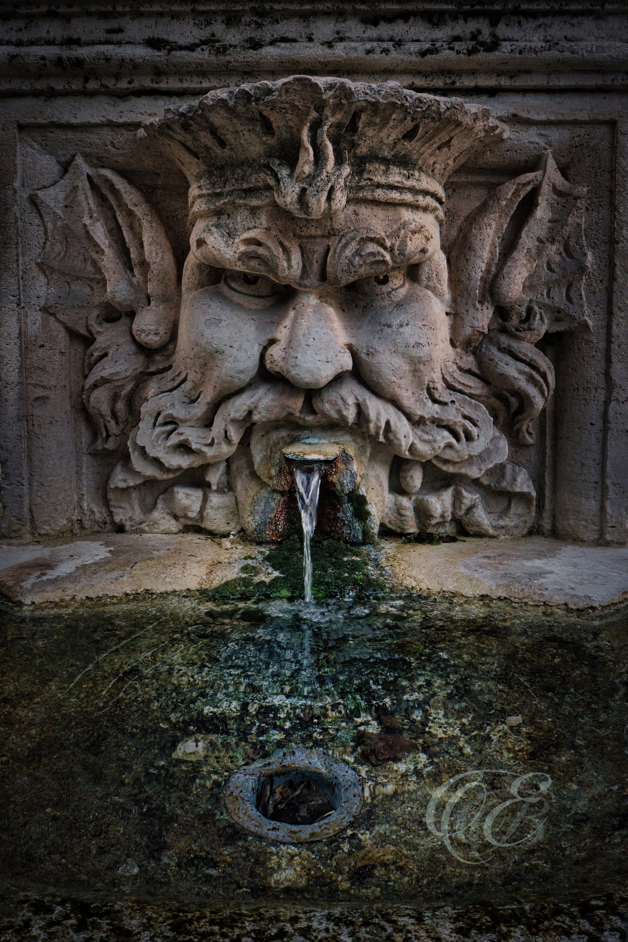 Rome Italy - Drinking fountain in Villa Borghese - Eduardo Bartoli Fine Art Photography - Drinking fountain in Villa Borghese, Rome, Italy – fine art photography by Eduardo Bartoli.