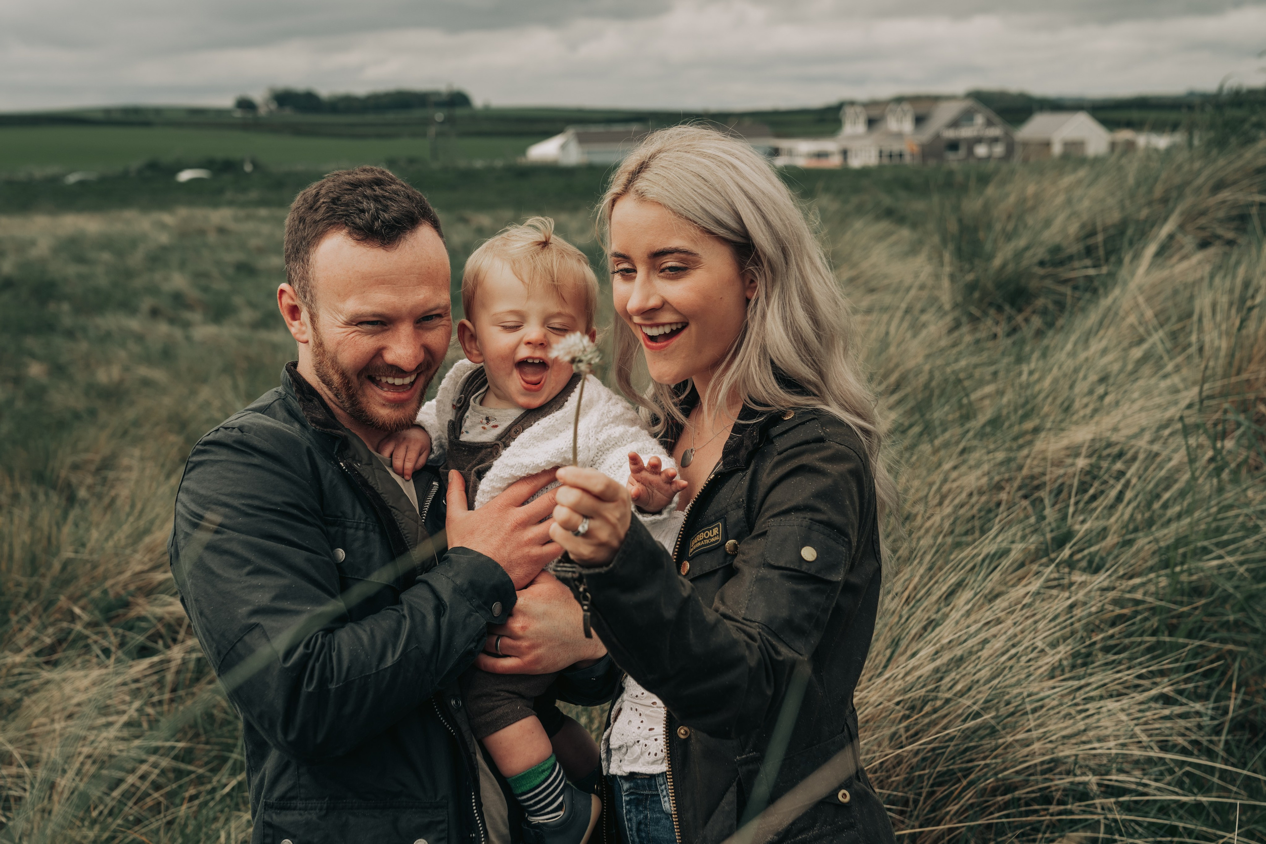 Beautiful family photoshoot on Cresswell beach