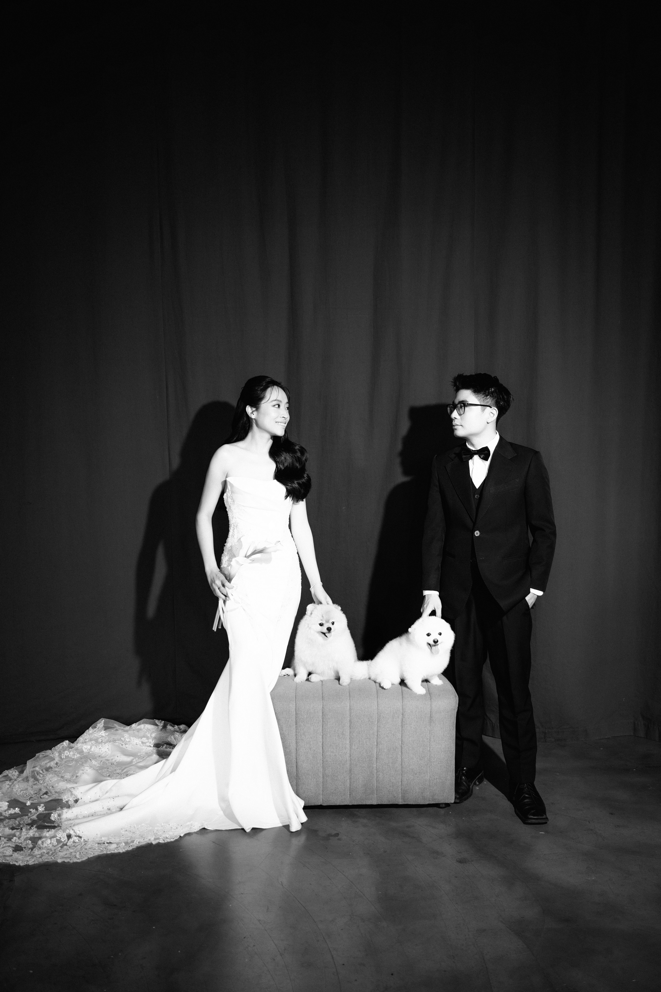 N.A wedding photoshoot in studio