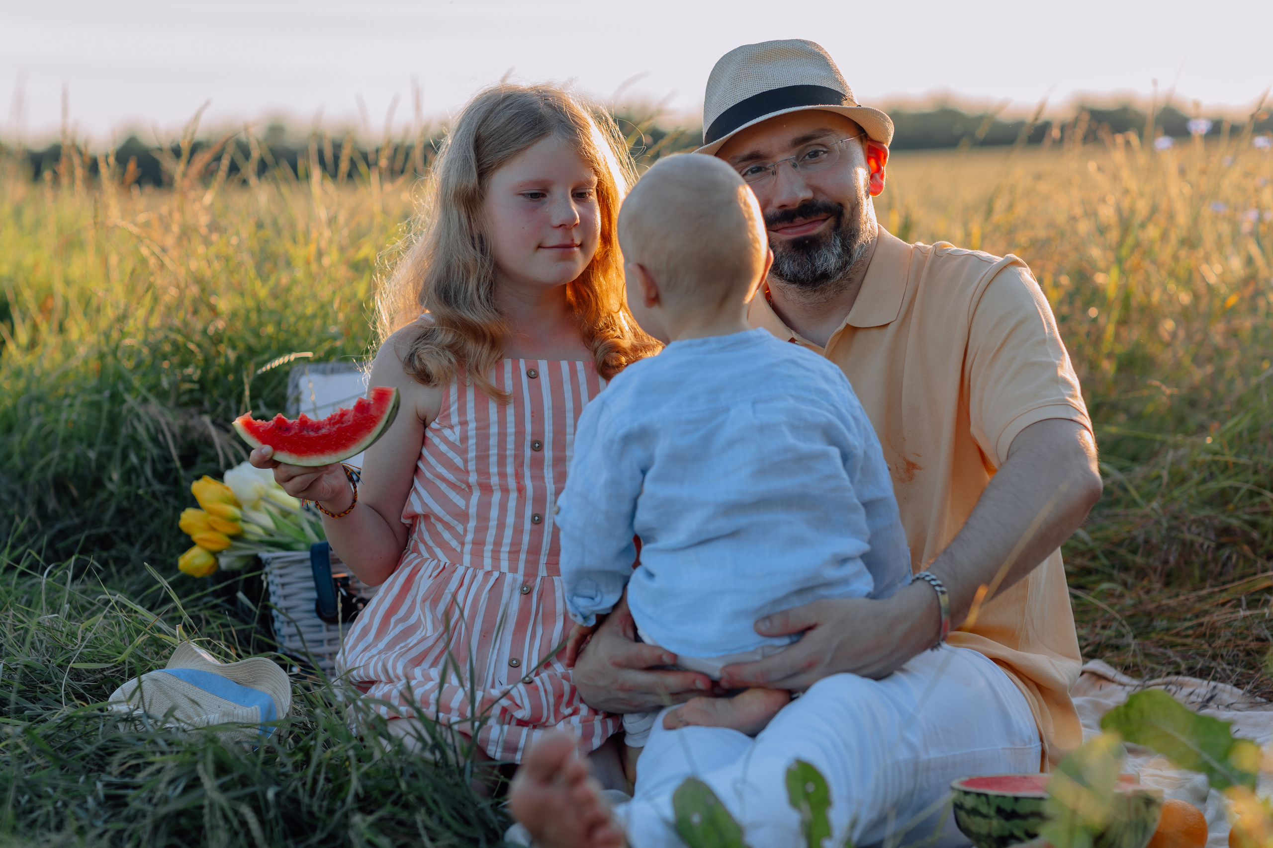 Sonnenuntergang. Hochzeitsfotograf München Taufe Familienfotograf Tanja Mauke