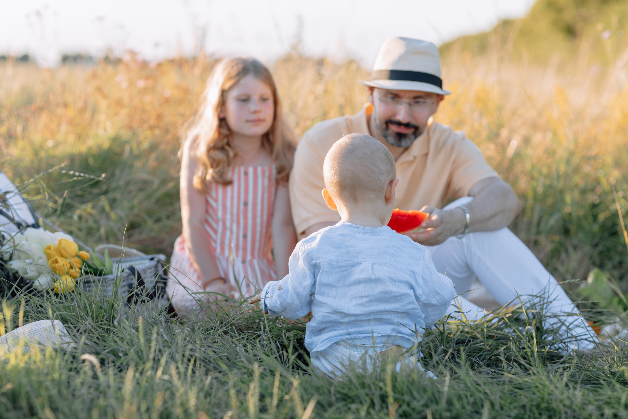 Sonnenuntergang. Hochzeitsfotograf München Taufe Familienfotograf Tanja Mauke