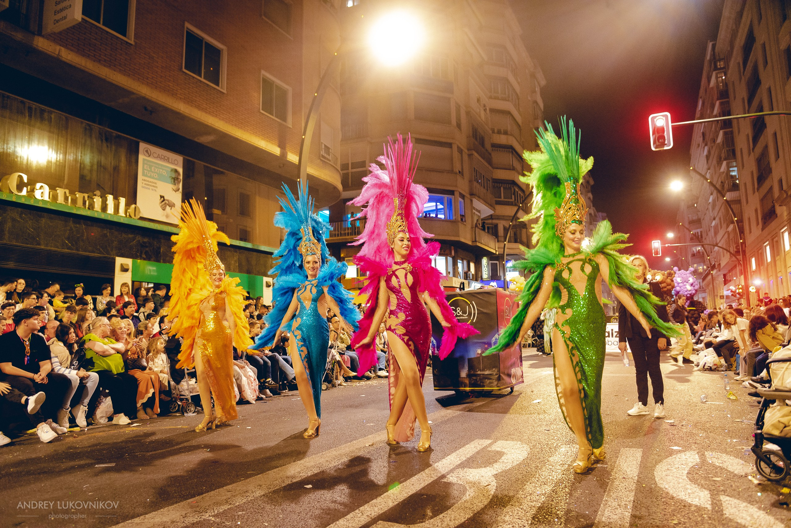 Photo report from the night carnival in Murcia | Reportage photographer Andrey Lukovnikov