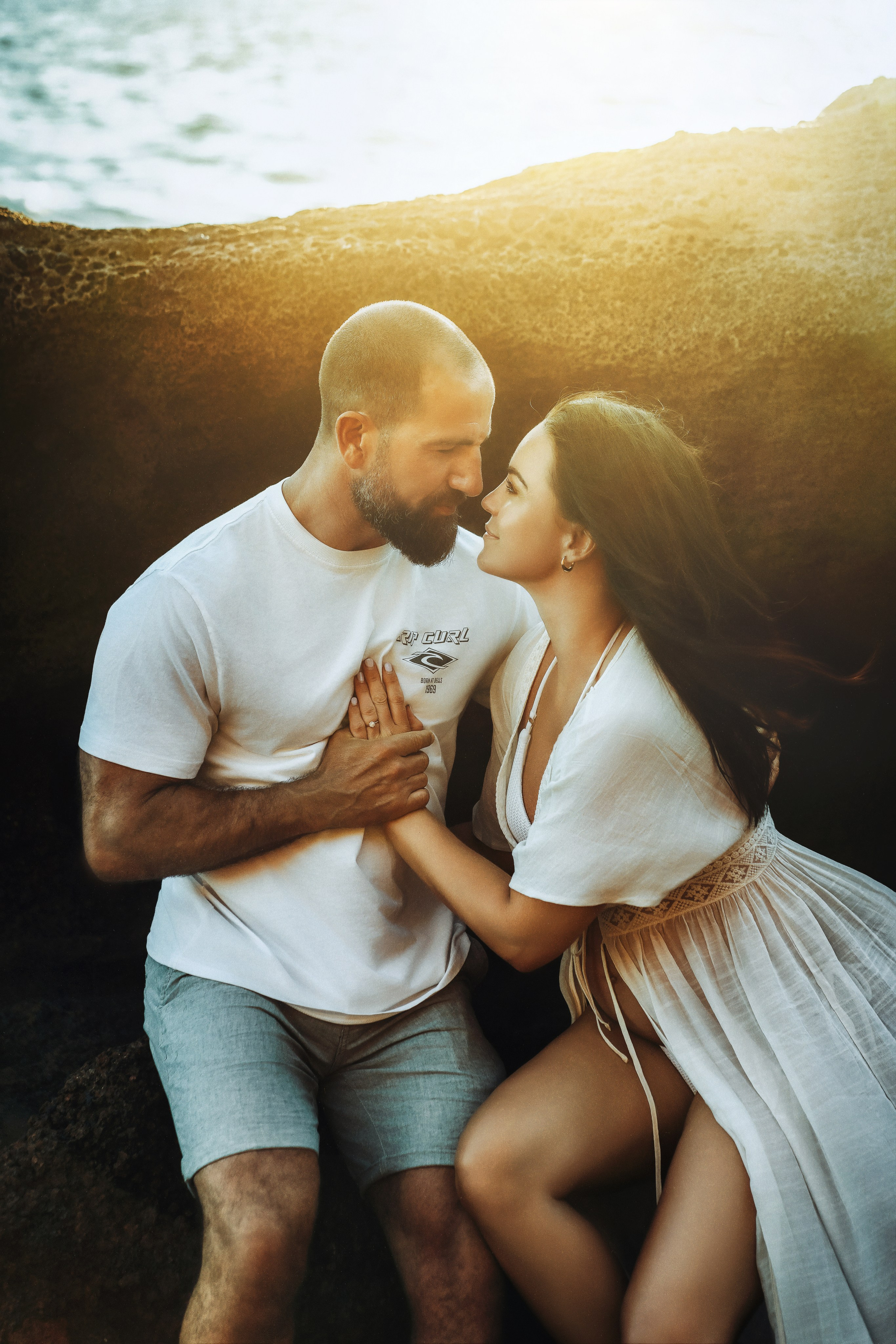 Фотосессия беременности на Тенерифе — съёмка для будущих мам. Таня Боннет | Профессиональный фотограф на Тенерифе — Летящие платья