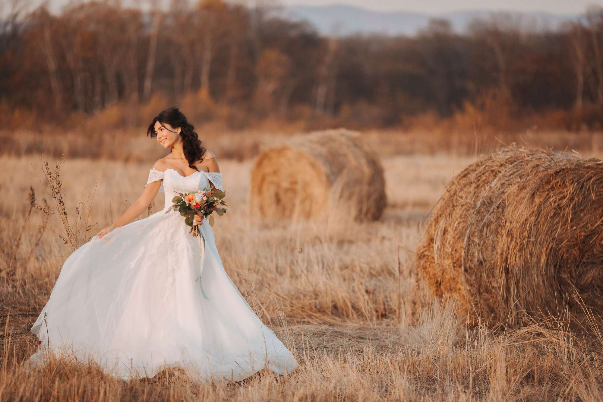 Elopement in Stacks of Hay. Wedding Photography & Videography Team in California, Los Angeles, San Francisco, San Diego and Travel