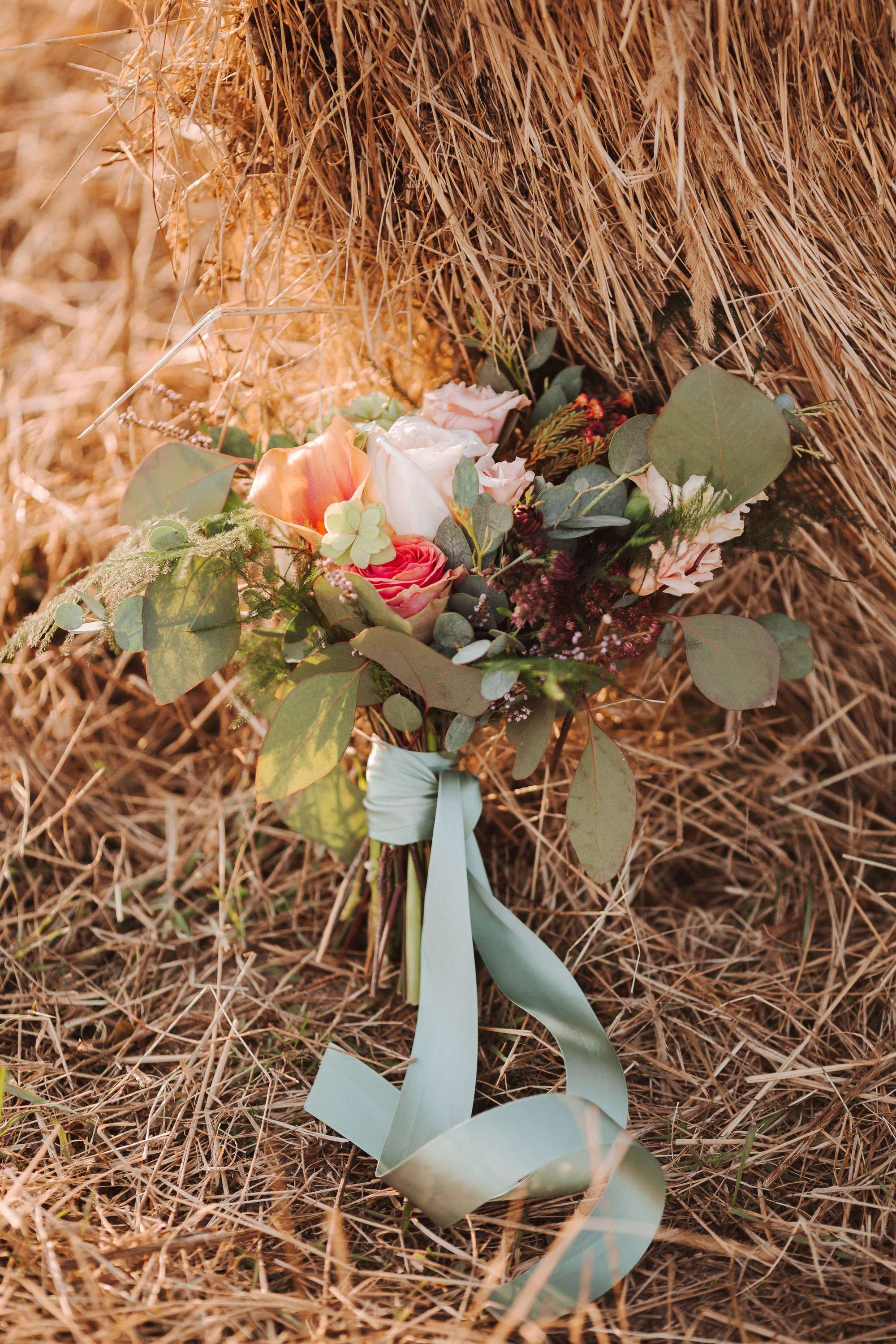Elopement in Stacks of Hay. Wedding Photography & Videography Team in California, Los Angeles, San Francisco, San Diego and Travel