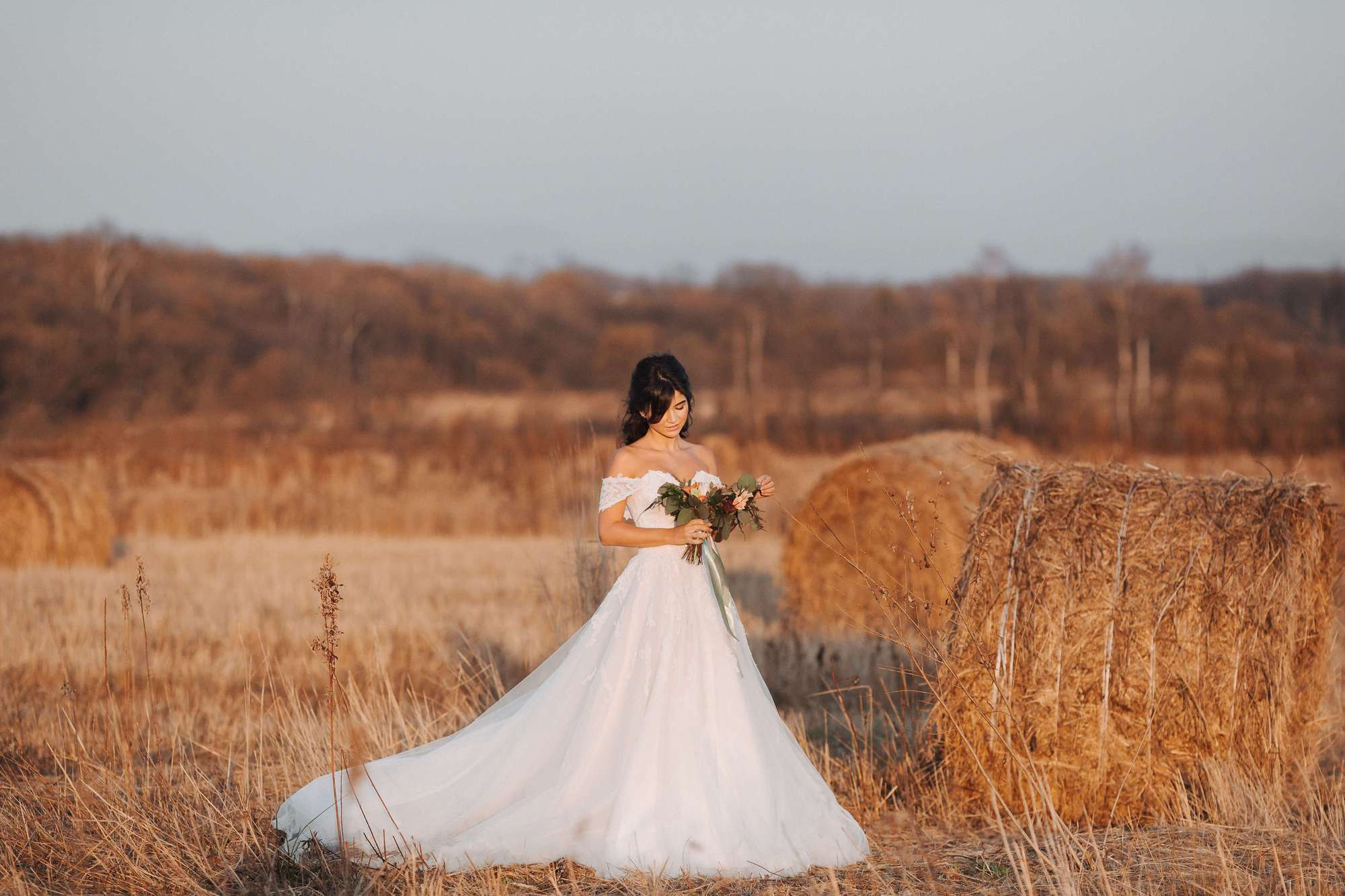Elopement in Stacks of Hay. Wedding Photography & Videography Team in California, Los Angeles, San Francisco, San Diego and Travel