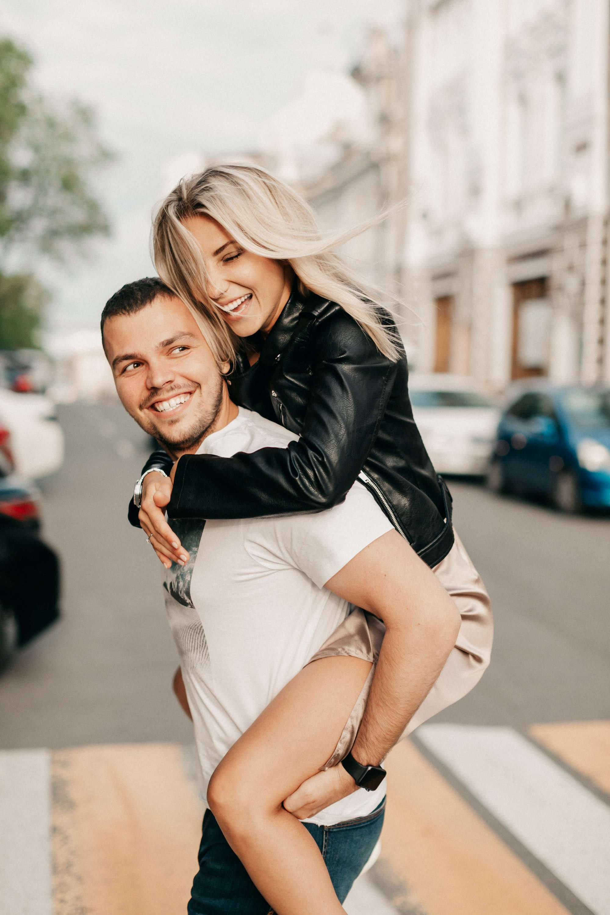 Downtown Walking. Wedding Photography & Videography Team in California, Los Angeles, San Francisco, San Diego and Travel