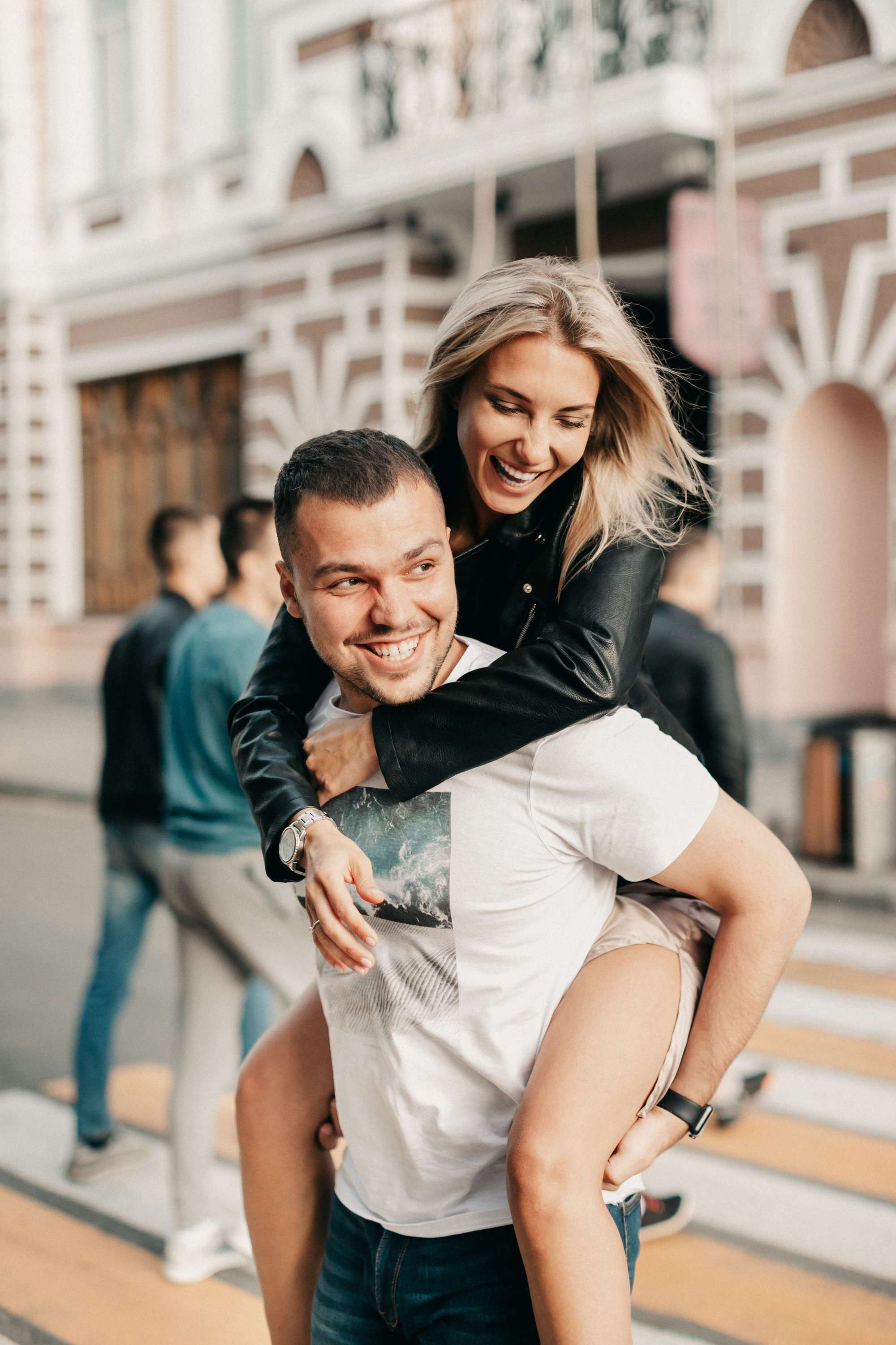 Downtown Walking. Wedding Photography & Videography Team in California, Los Angeles, San Francisco, San Diego and Travel