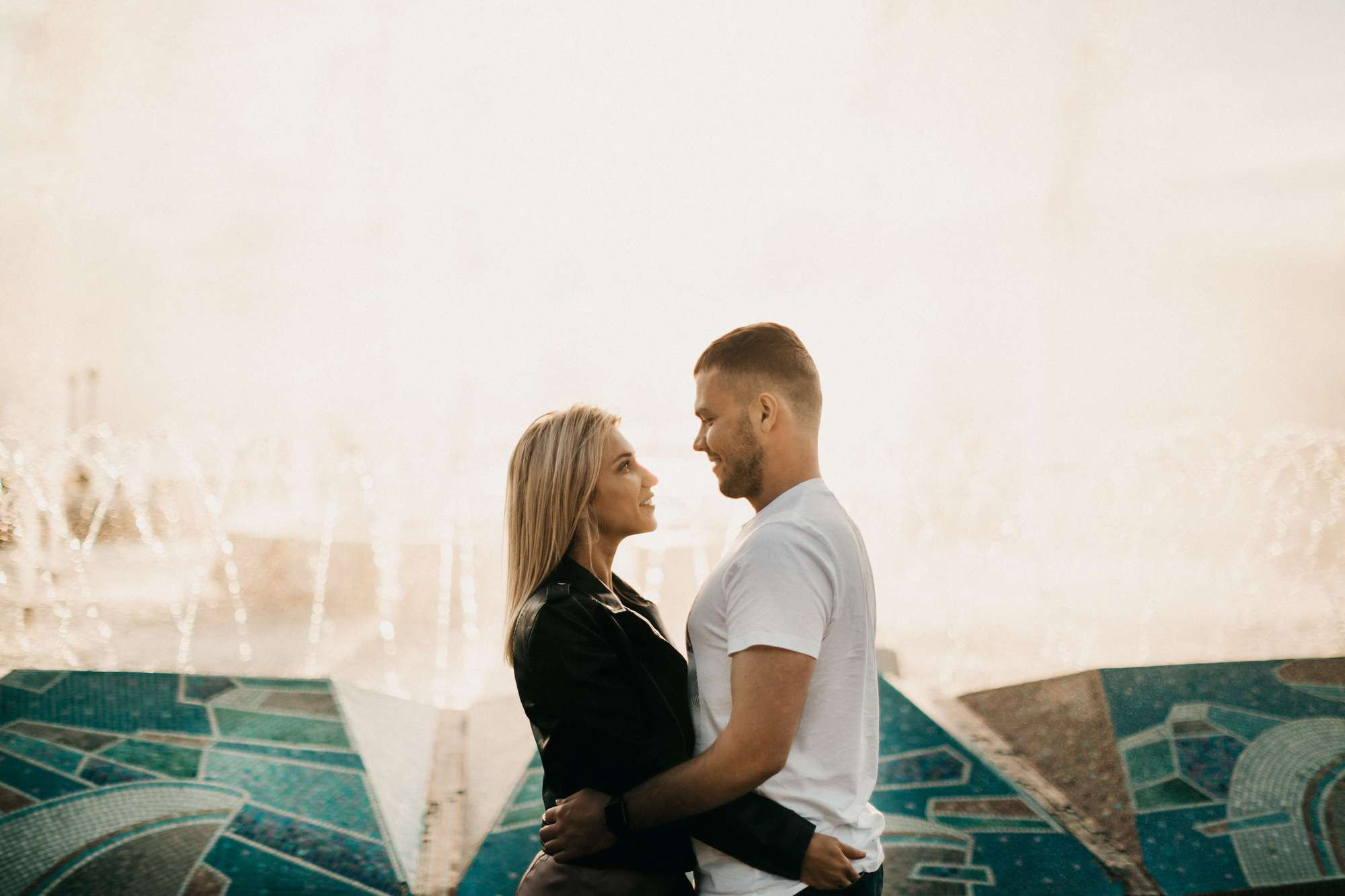 Downtown Walking. Wedding Photography & Videography Team in California, Los Angeles, San Francisco, San Diego and Travel