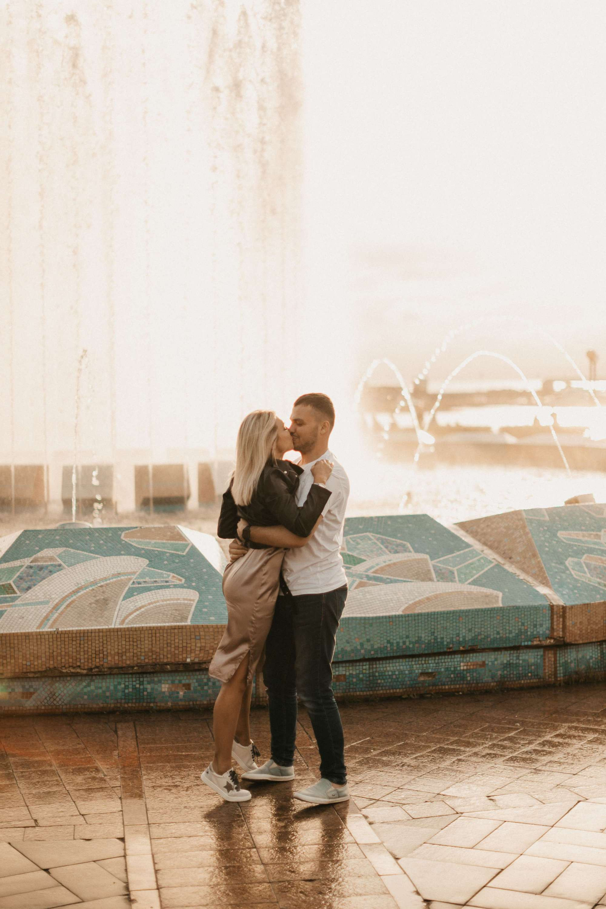 Downtown Walking. Wedding Photography & Videography Team in California, Los Angeles, San Francisco, San Diego and Travel