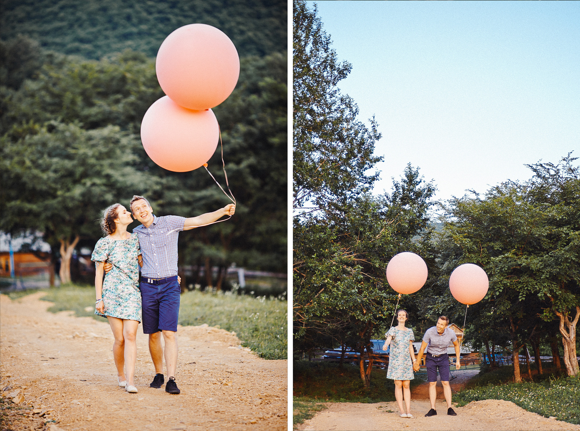 Engagement with bikes. Wedding Photography & Videography Team in California, Los Angeles, San Francisco, San Diego and Travel
