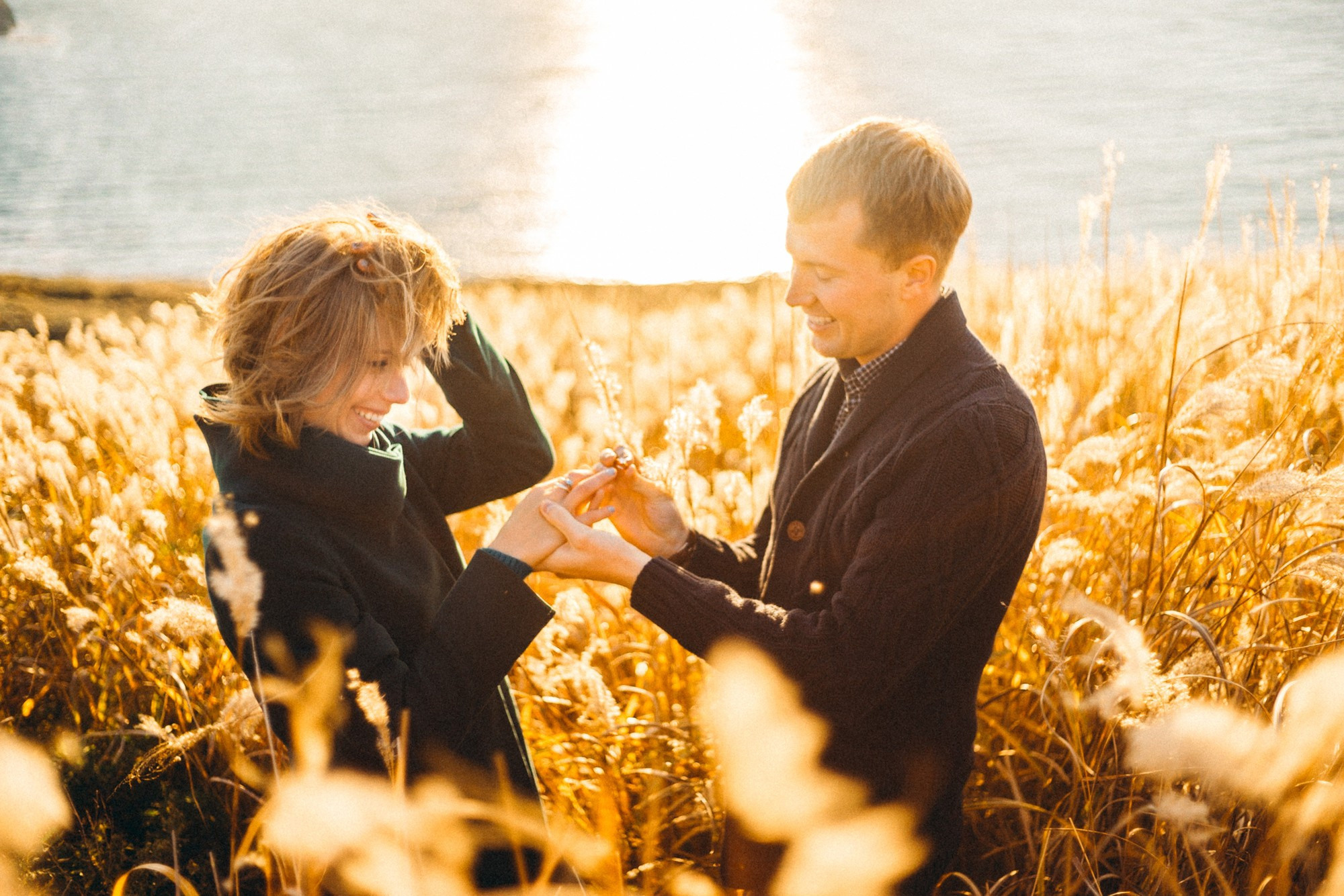 Proposal by the ocean. Wedding Photography & Videography Team in California, Los Angeles, San Francisco, San Diego and Travel