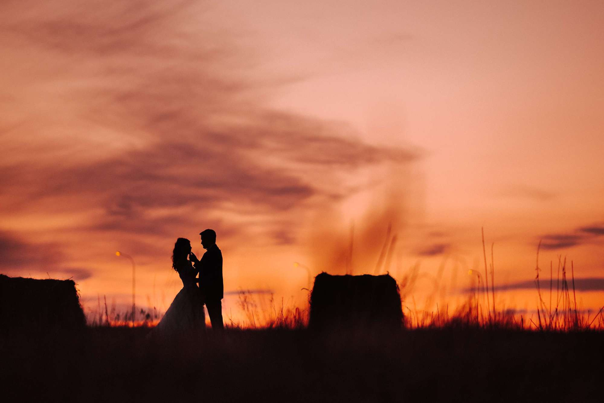 Elopement in Stacks of Hay. Wedding Photography & Videography Team in California, Los Angeles, San Francisco, San Diego and Travel