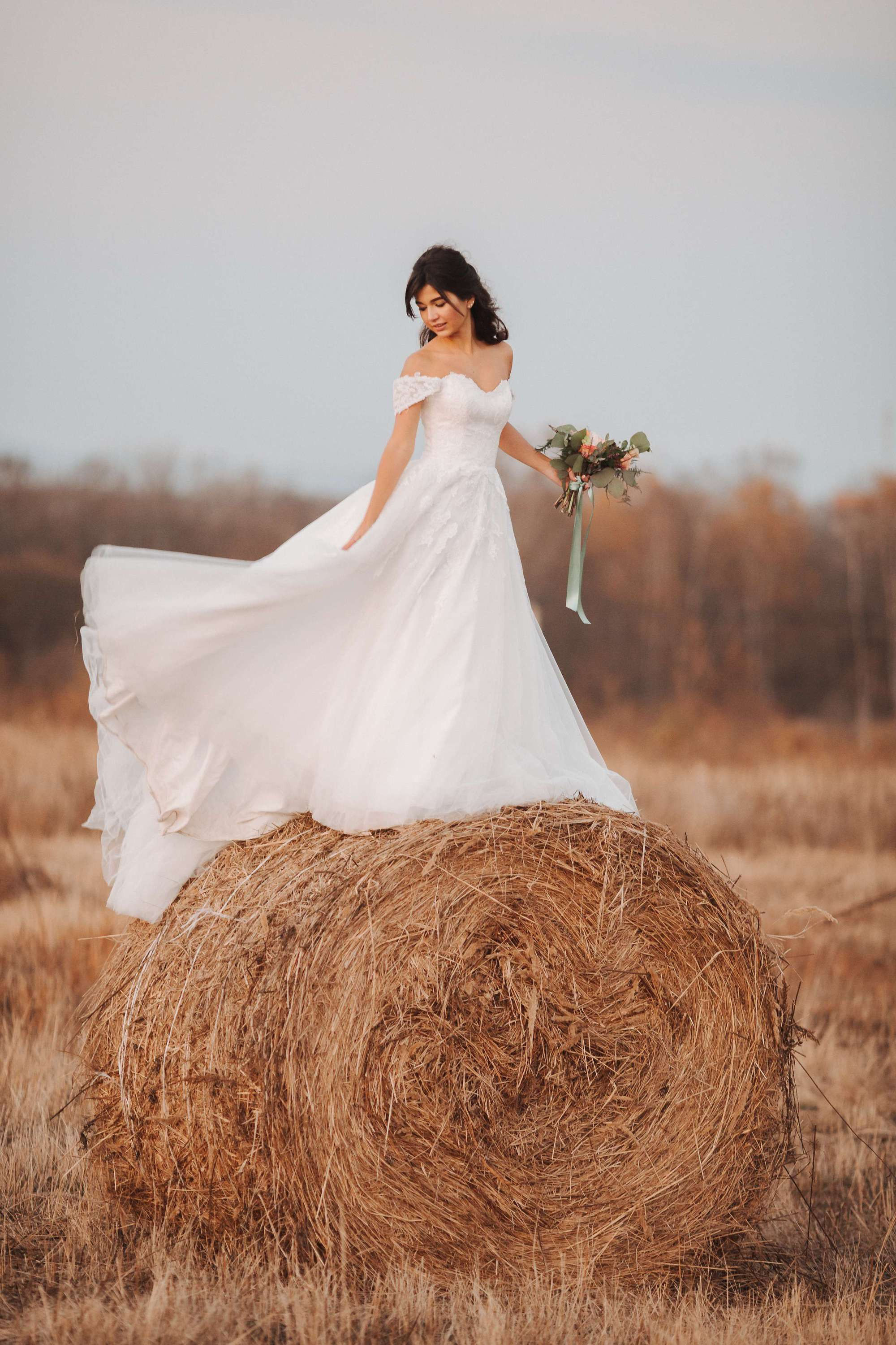 Elopement in Stacks of Hay. Wedding Photography & Videography Team in California, Los Angeles, San Francisco, San Diego and Travel