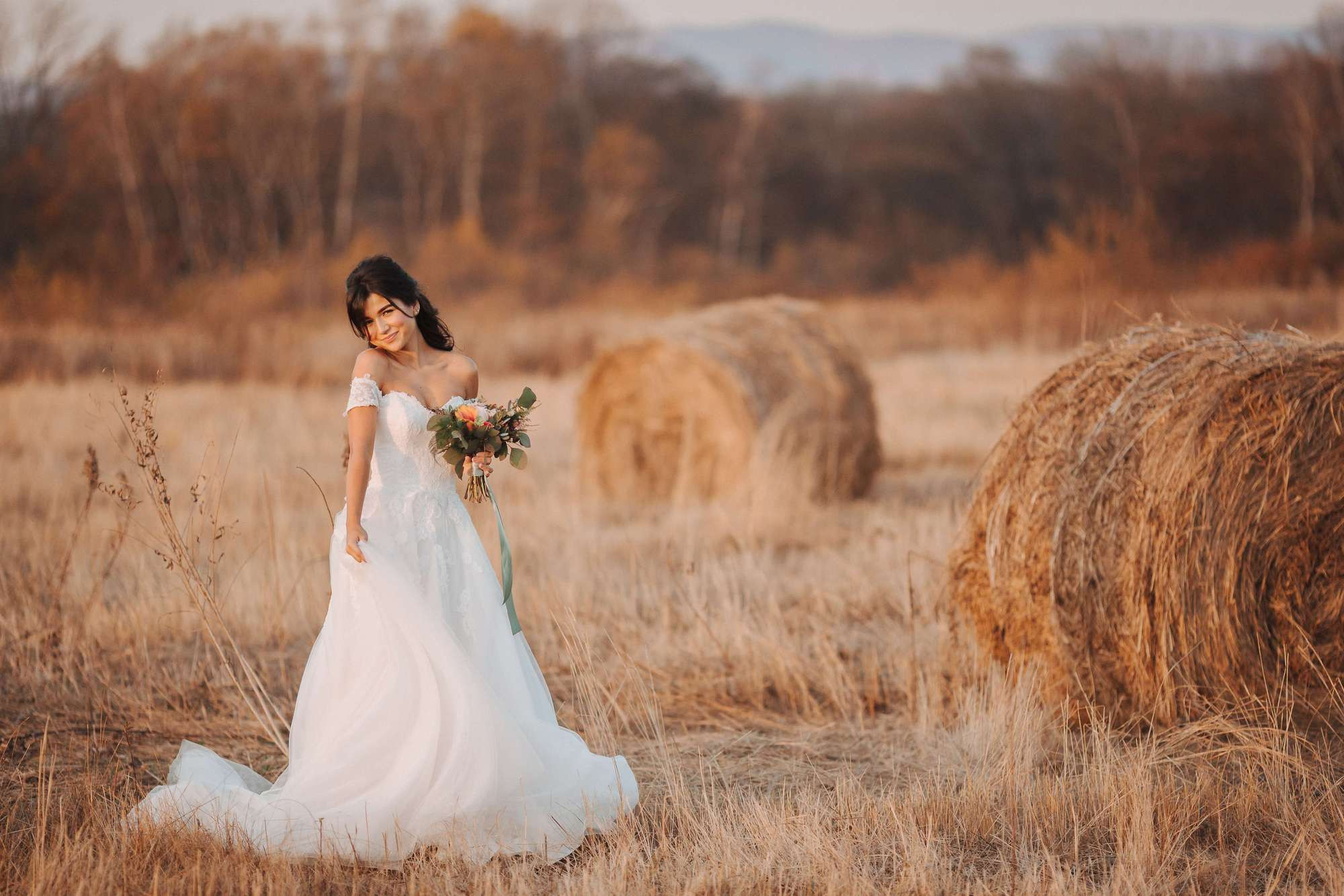 Elopement in Stacks of Hay. Wedding Photography & Videography Team in California, Los Angeles, San Francisco, San Diego and Travel