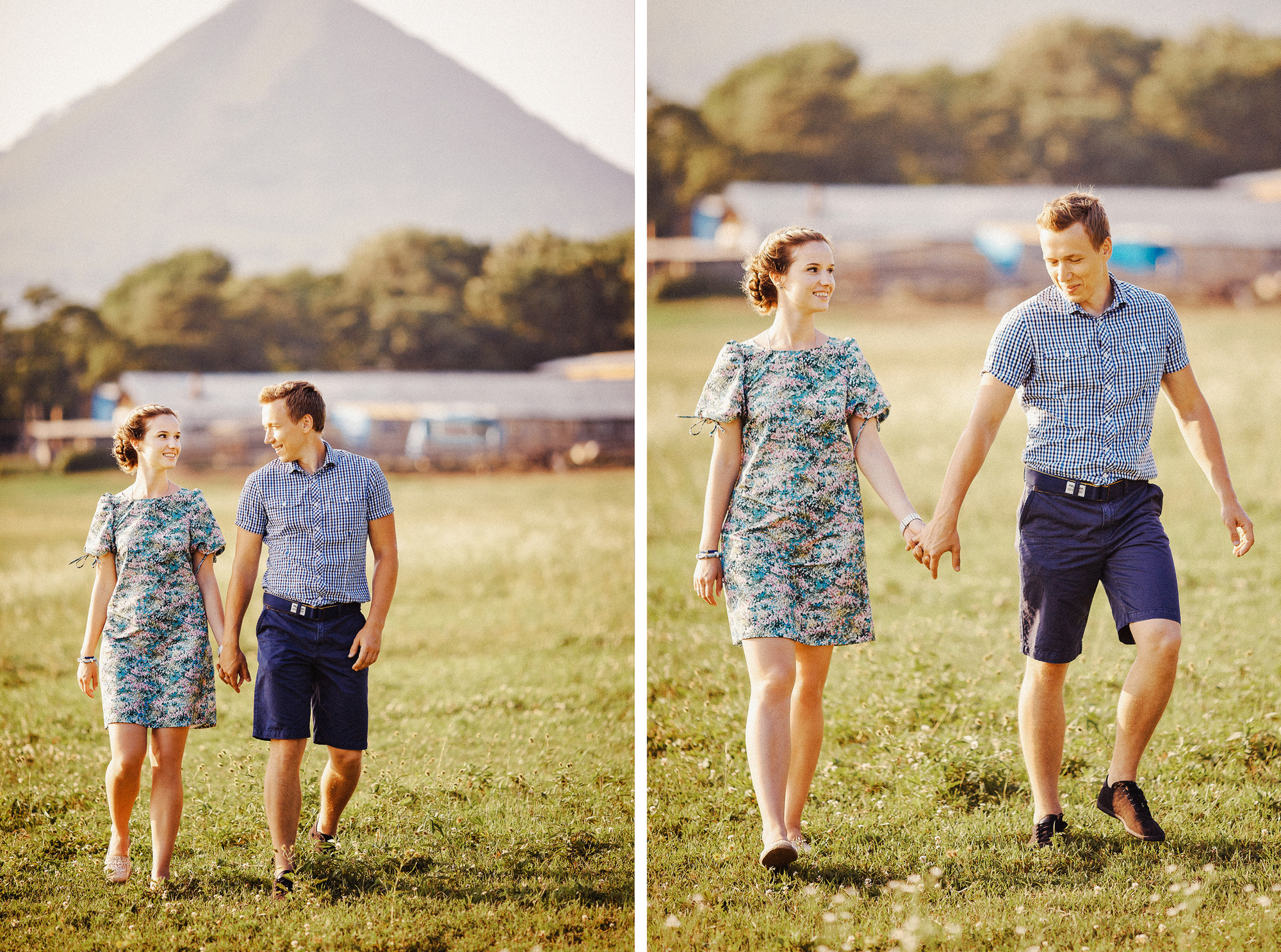 Engagement with bikes. Wedding Photography & Videography Team in California, Los Angeles, San Francisco, San Diego and Travel