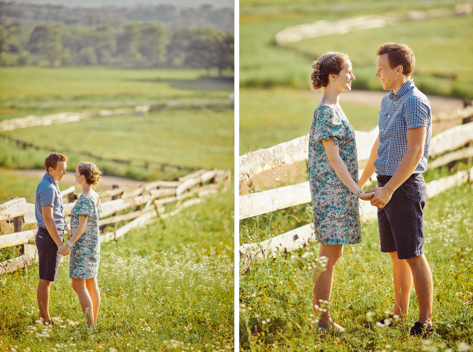 Engagement with bikes. Wedding Photography & Videography Team in California, Los Angeles, San Francisco, San Diego and Travel