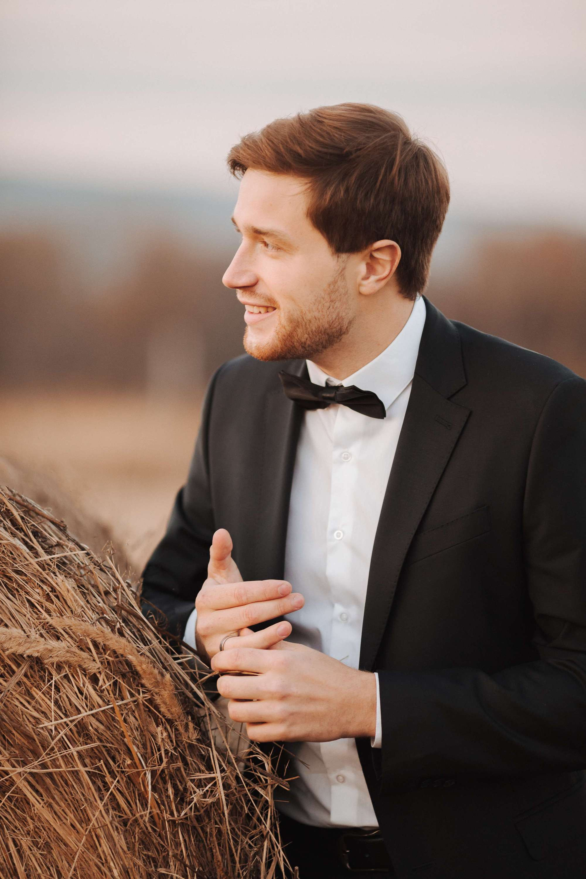 Elopement in Stacks of Hay. Wedding Photography & Videography Team in California, Los Angeles, San Francisco, San Diego and Travel