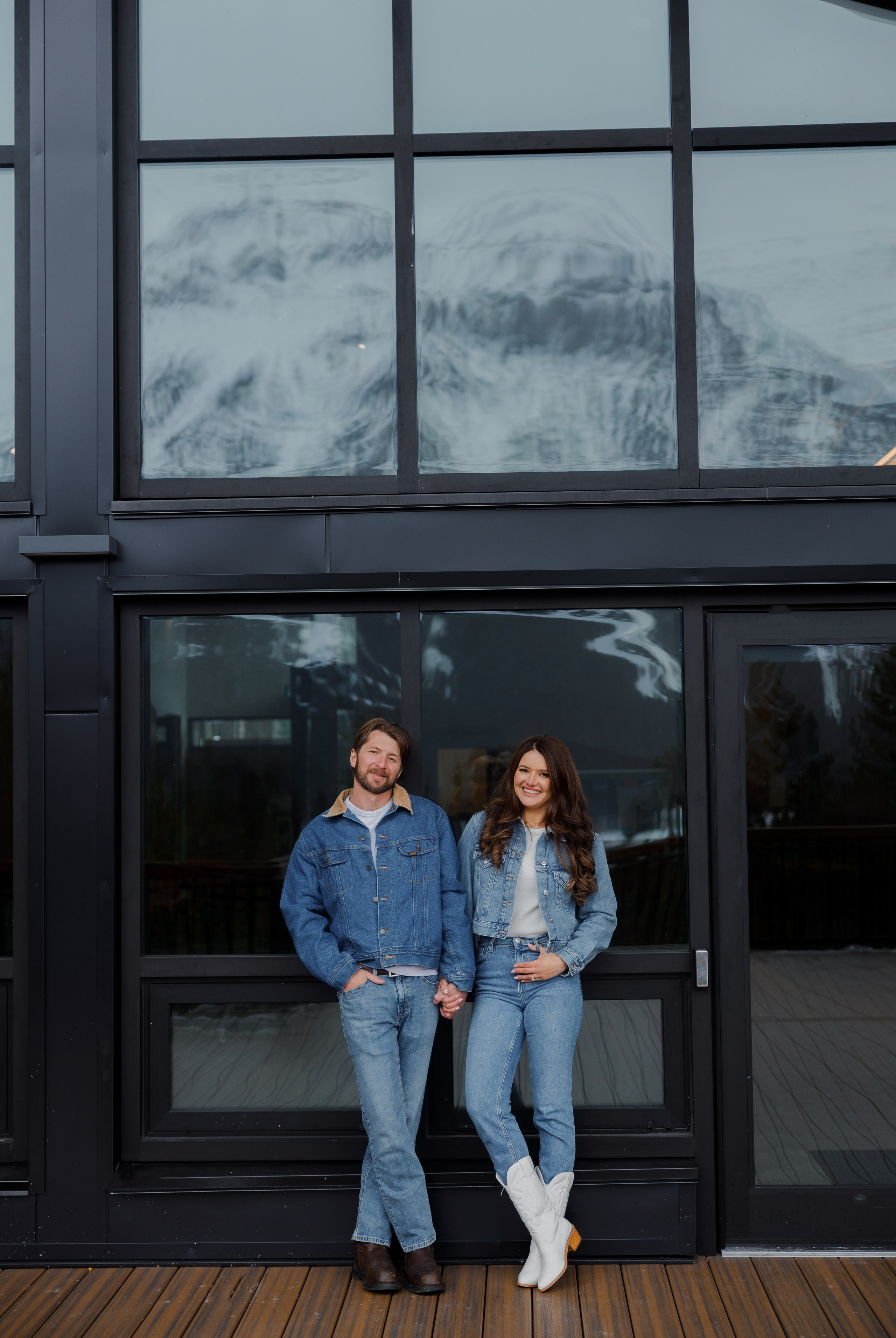 Ski engagement session. Home