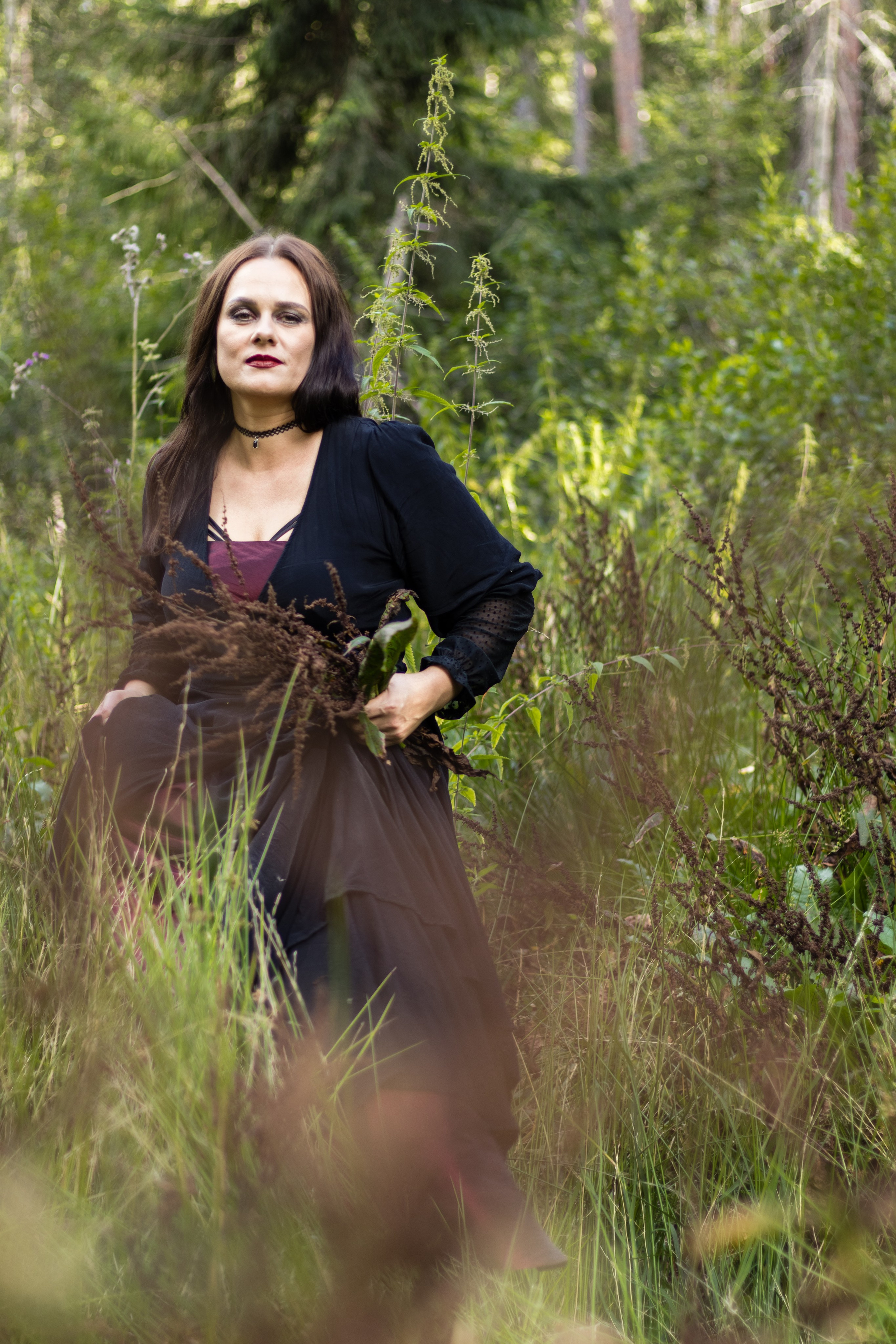 Фотосессия ведьма в лесу. Фотограф / Даугавпилс