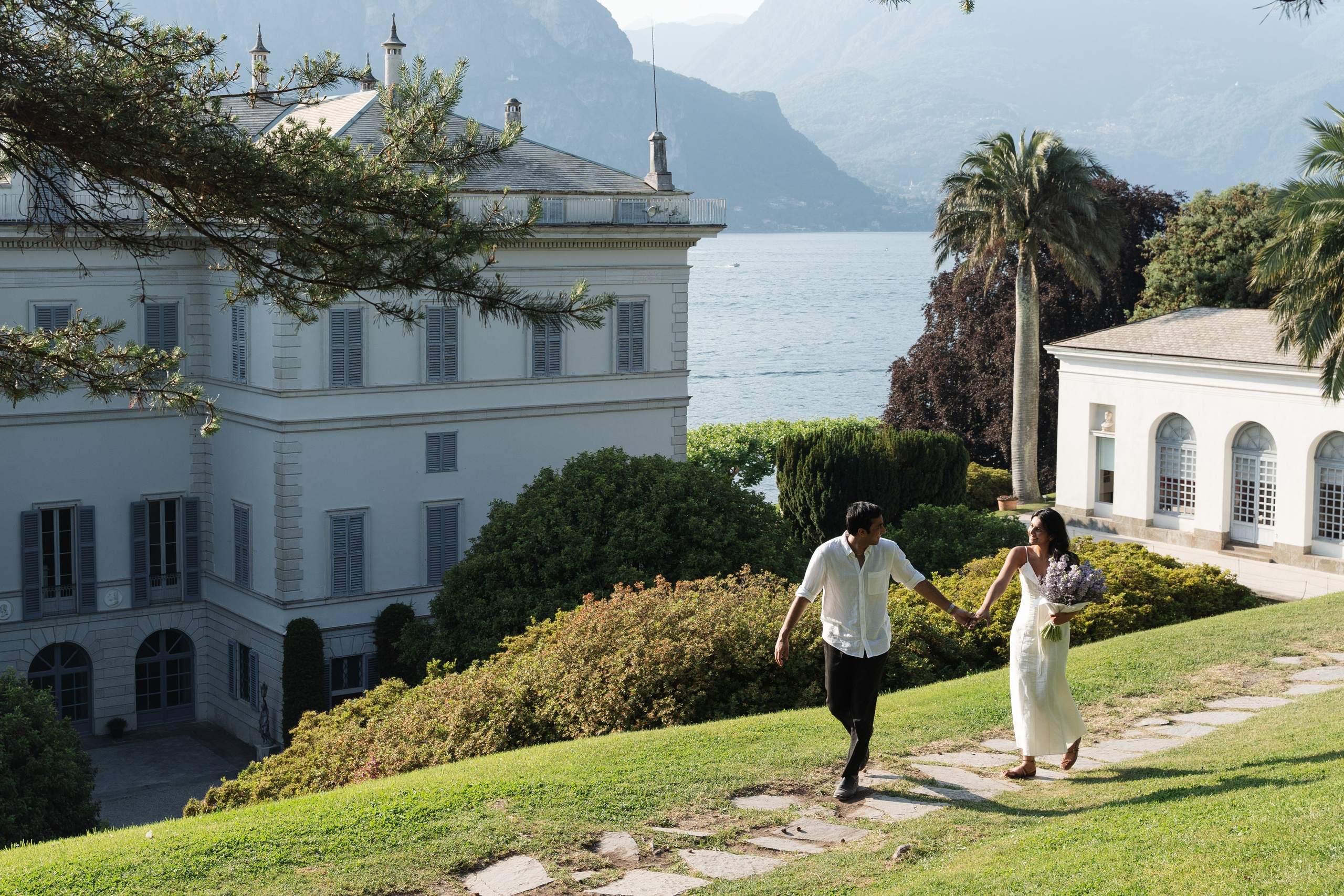 Secret Proposal at Villa Melzi, Lake Como. Lake Como Proposal Photographer | Surprise Proposals & Engagements