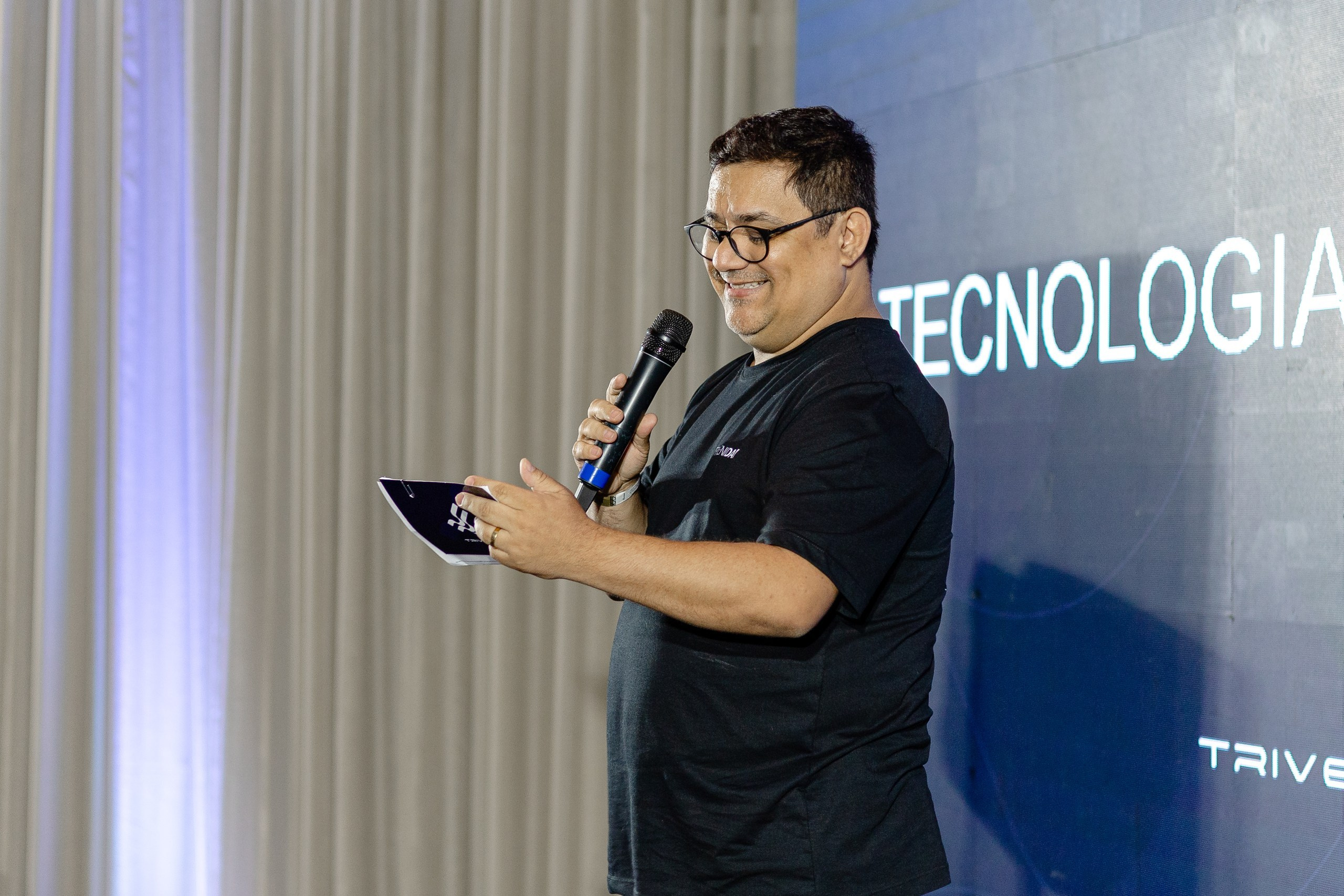 Evento corporativo Triveni Day com César Cielo em Itajaí