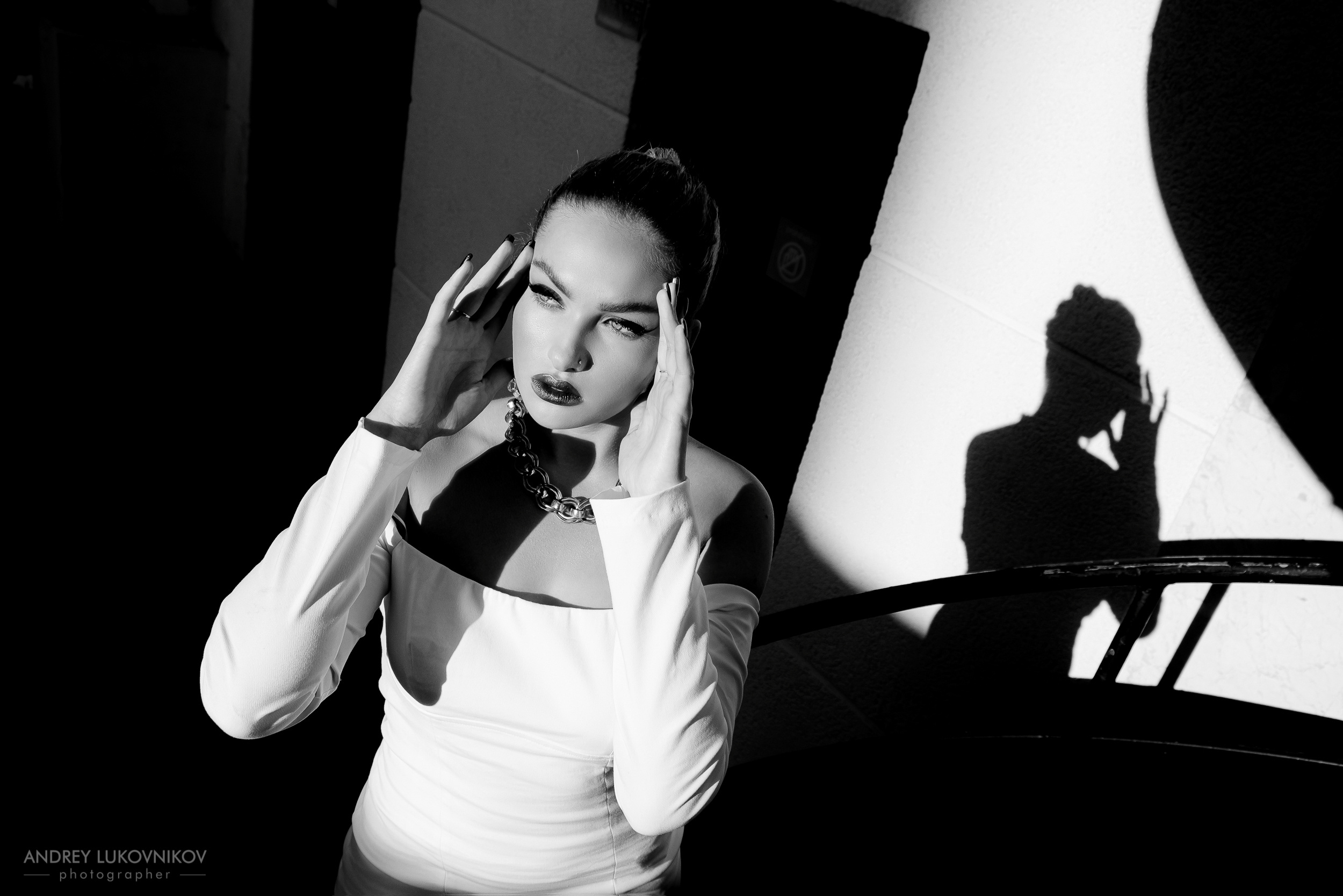 Girl at the gas station