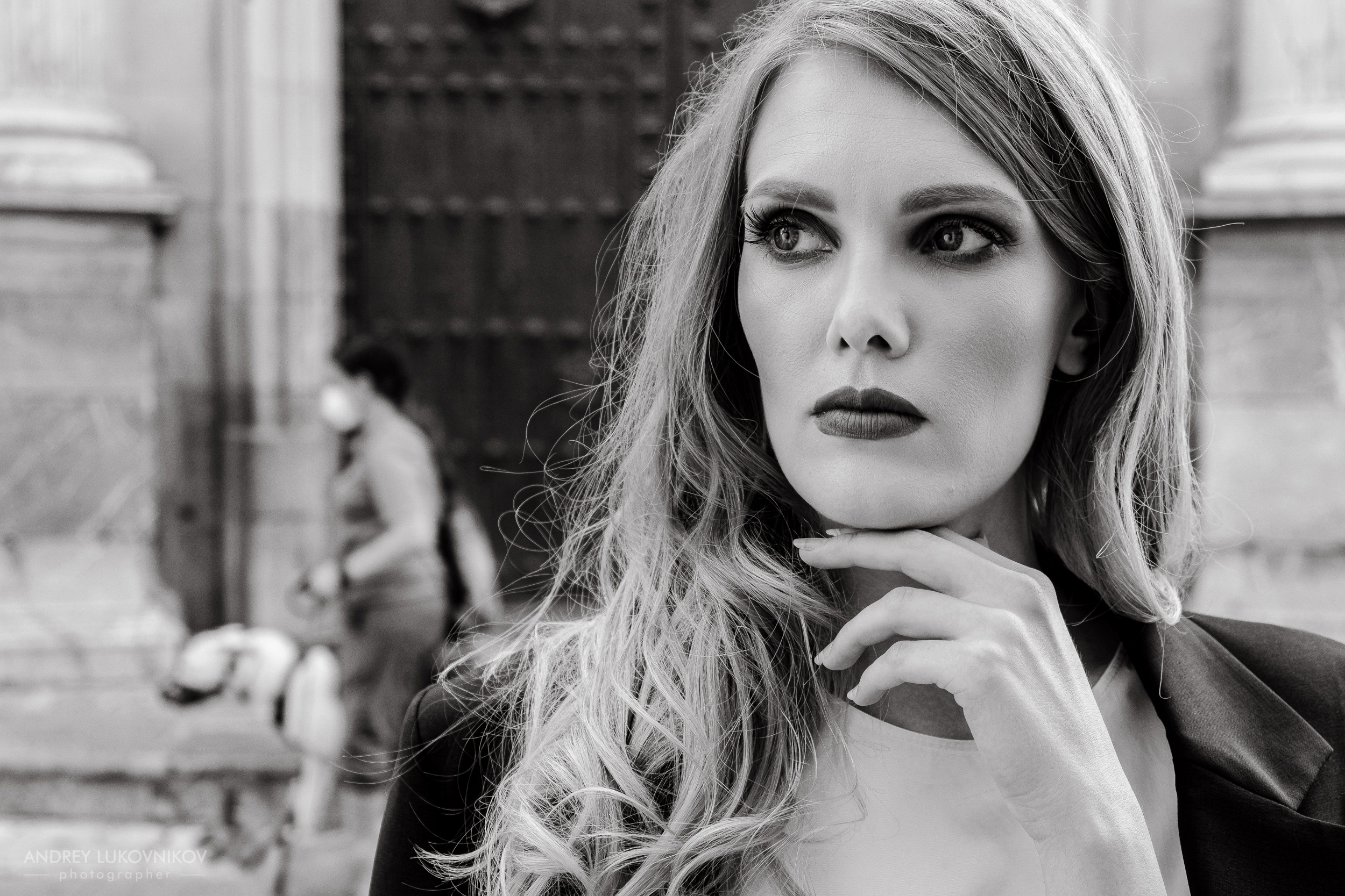 Girl in the old town