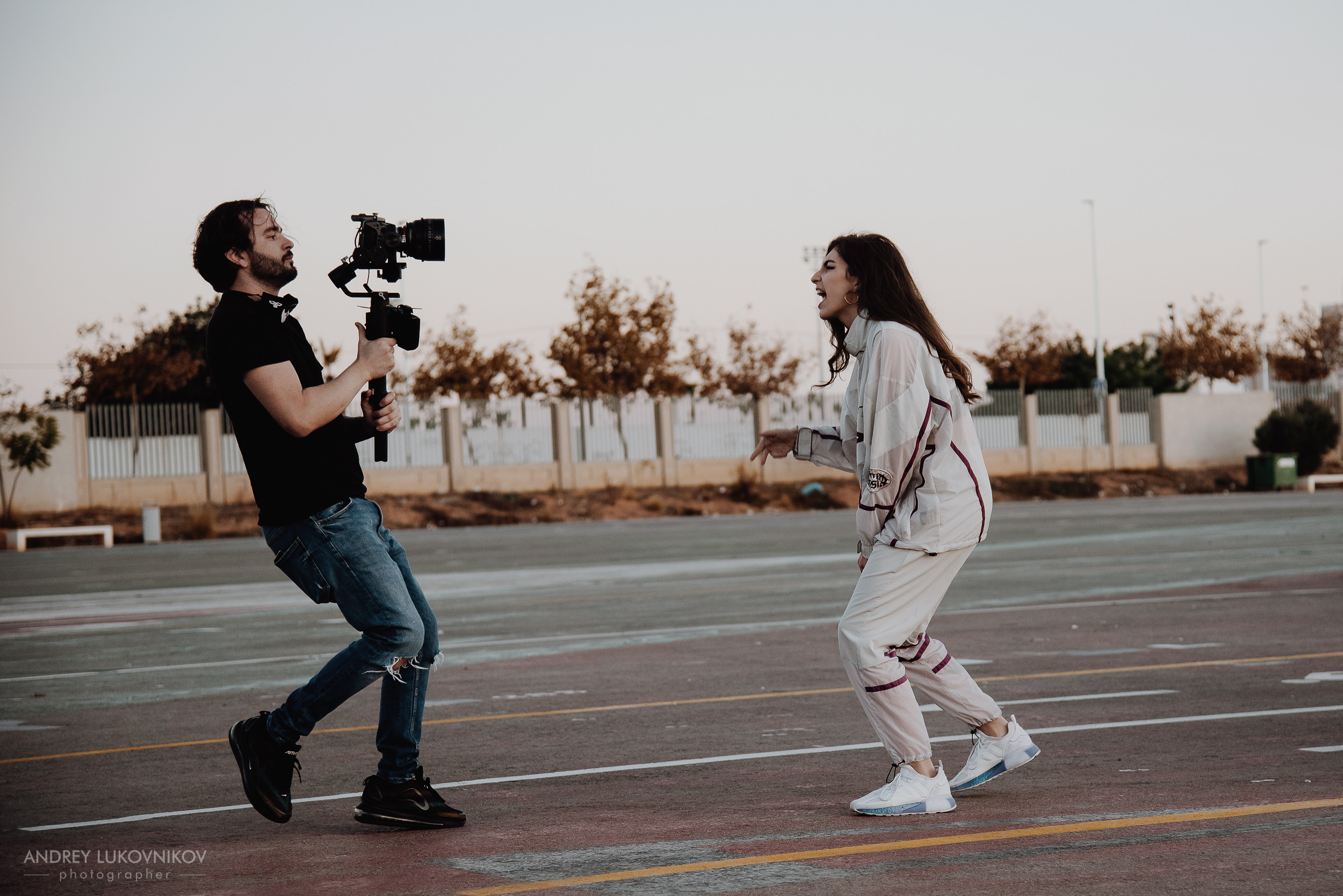 Photo reportage from the backstage of the video clip Sara Socas - Bambi 