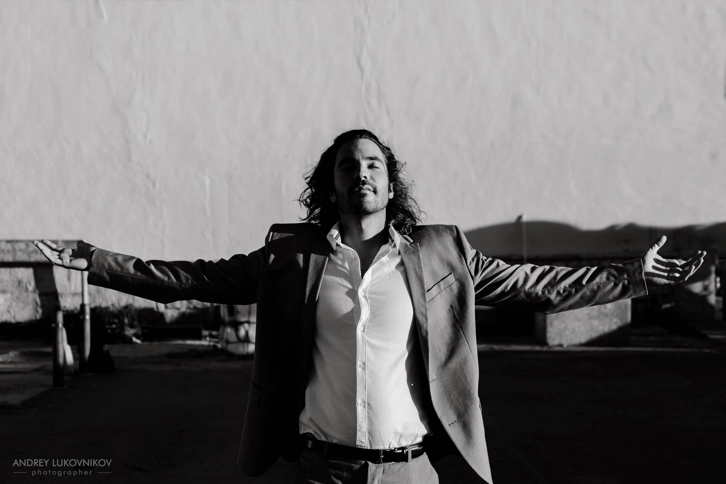 Мужская фотосессия в порту