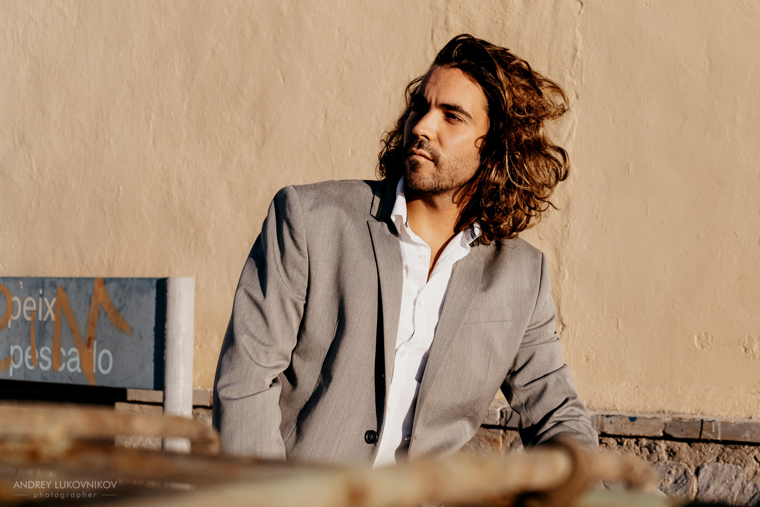 Мужская фотосессия в порту