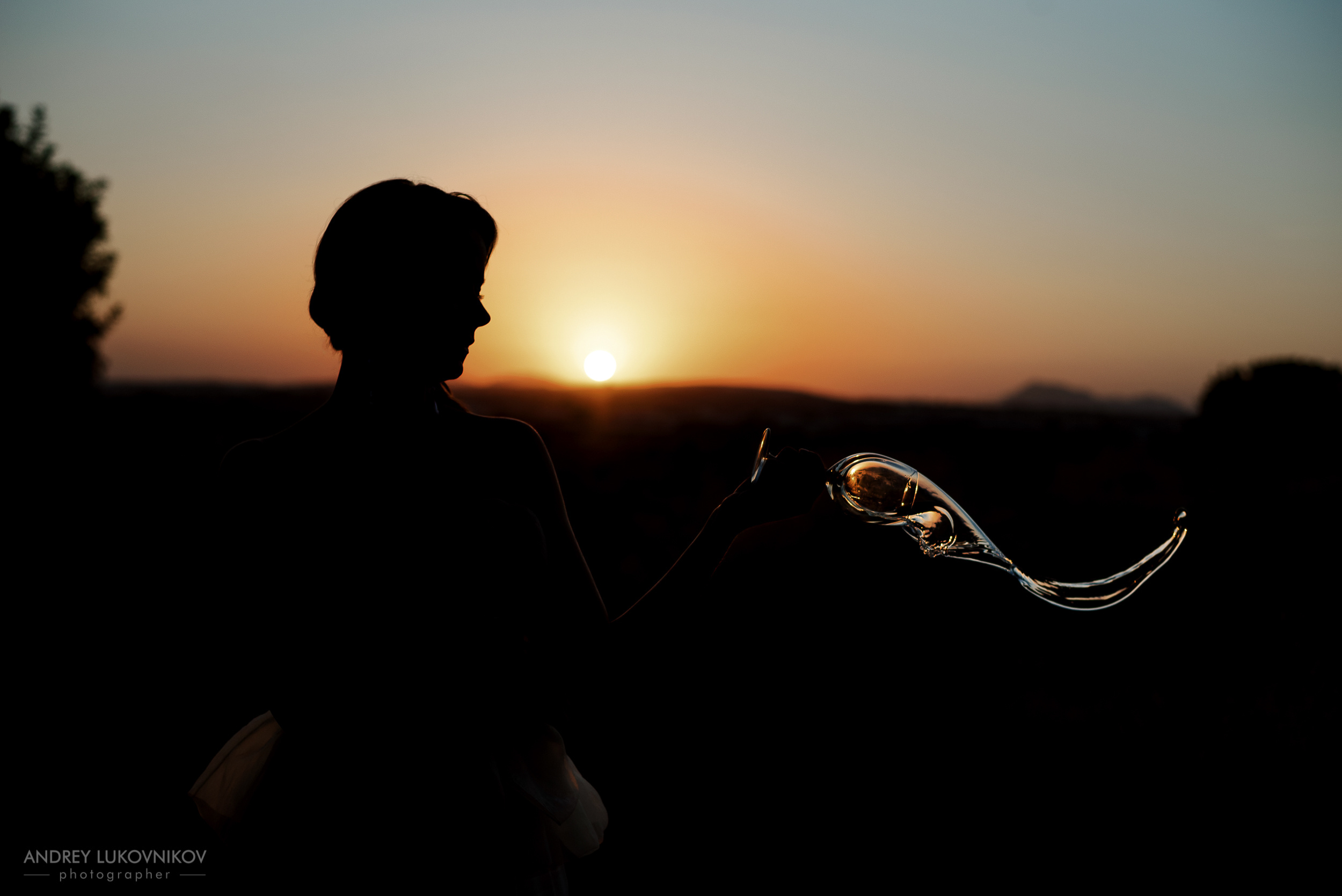 Модная фотосессия на закате в Испании