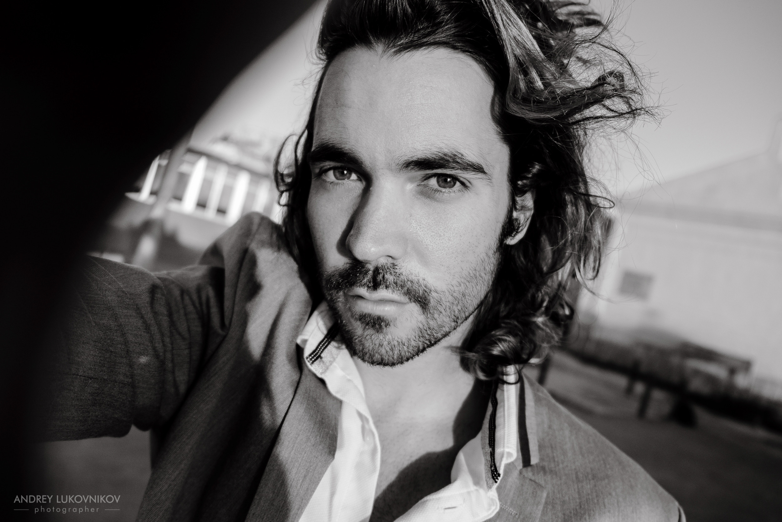 Мужская фотосессия в порту