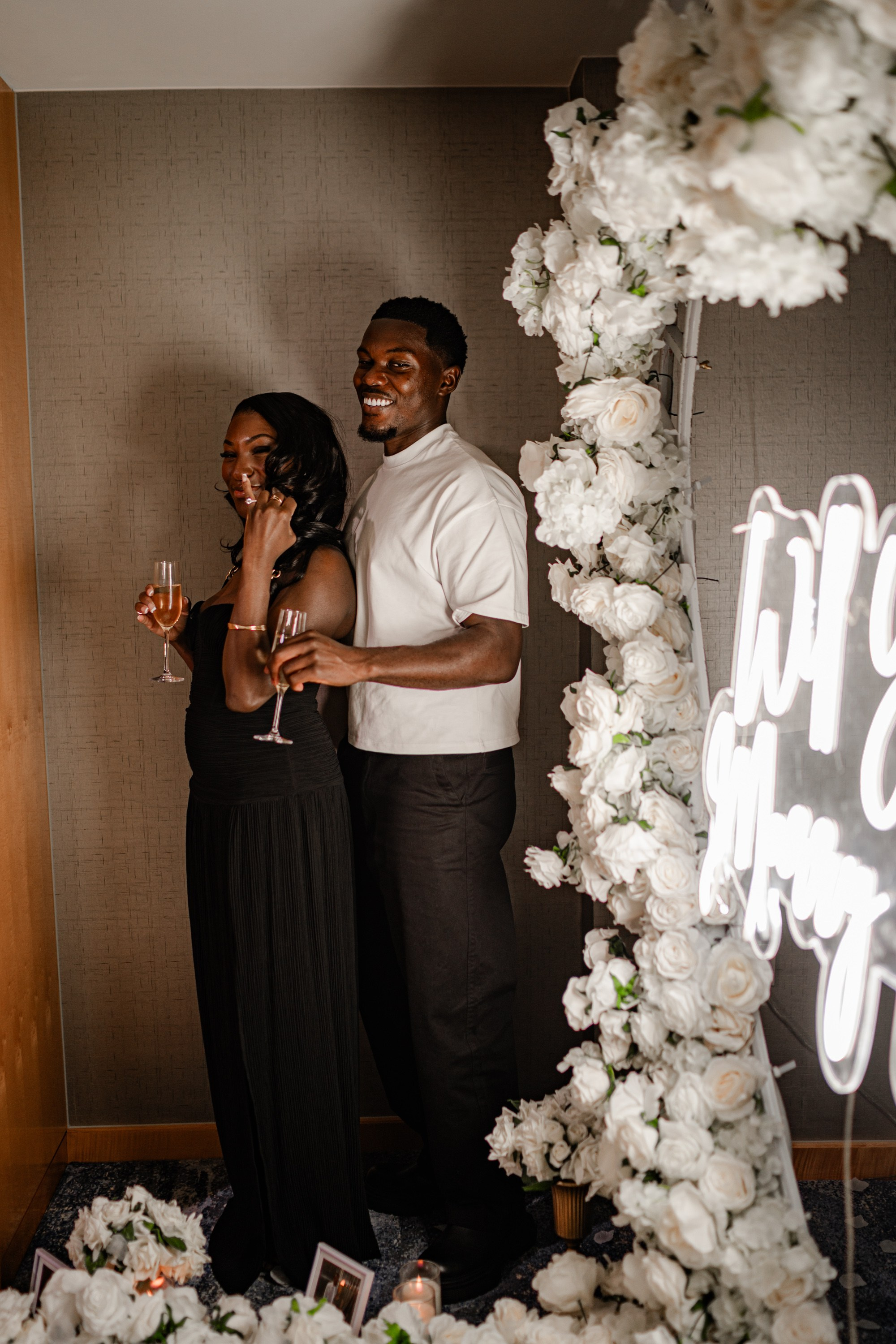 The proposal in The Shard. Tonya Kyrylenko photographer in London