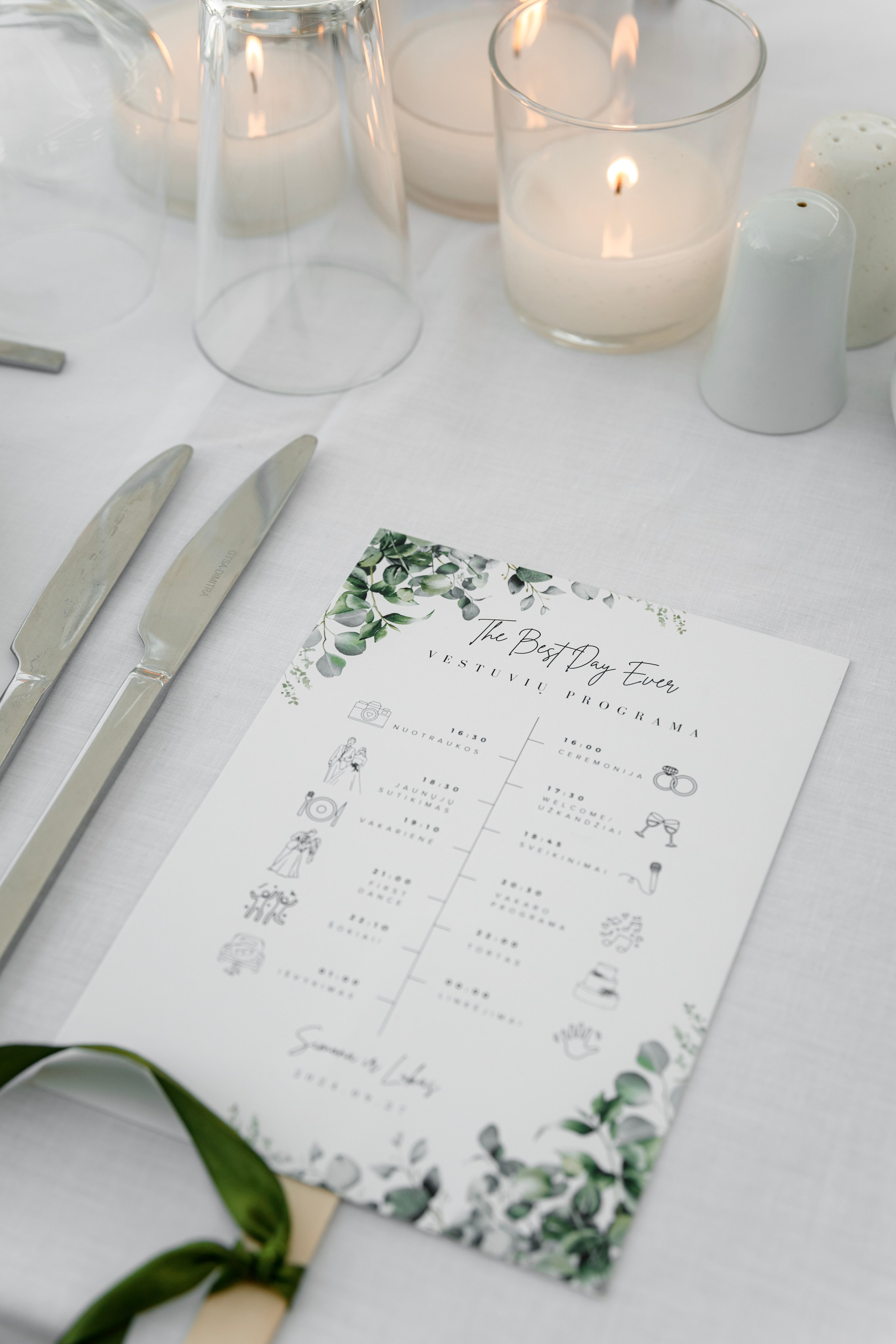 Table decoration in a Restaurant Naya, Faliraki Rhodes Greece