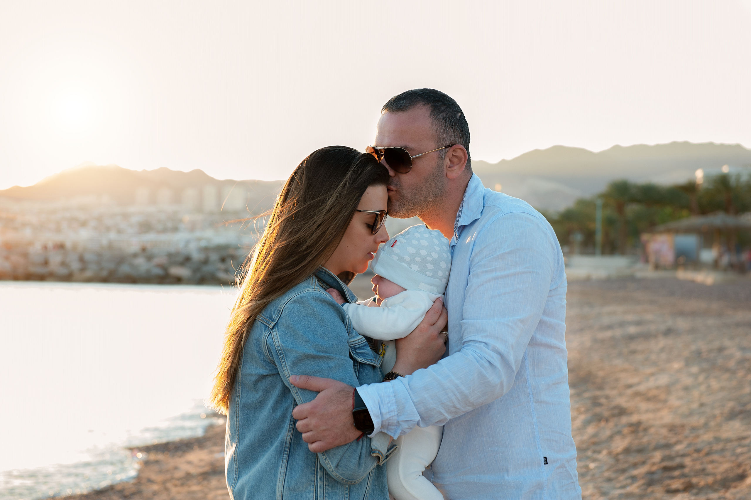Семейная съемка на море для Томера и Наташи. Семейный детский беременности love-story фотограф Эйлат Израиль Ольга Амчиславски