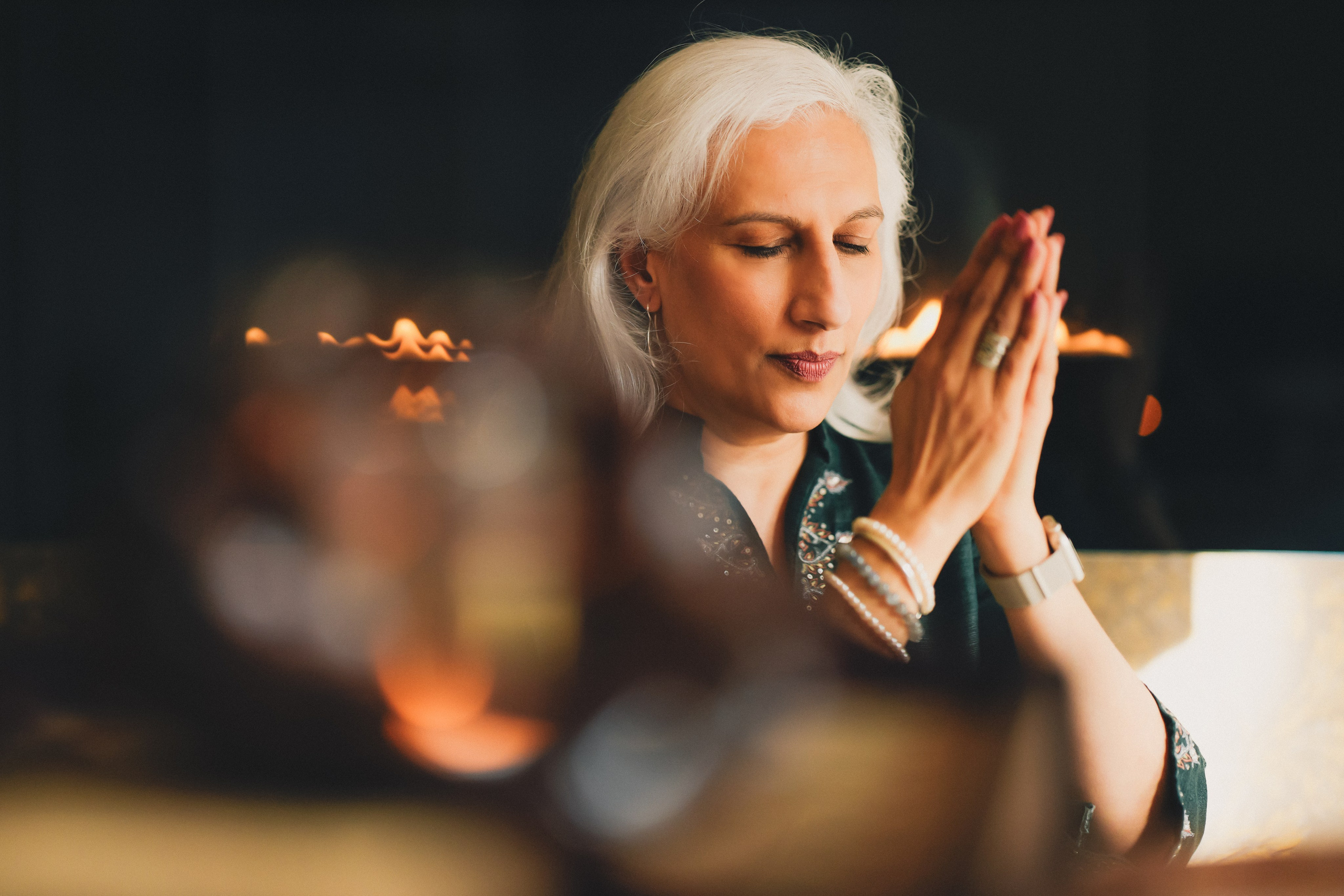 Brand storytelling portrait of a Reiki practitioner in Solihull and Birmingham, captured in a calm, intimate setting.
