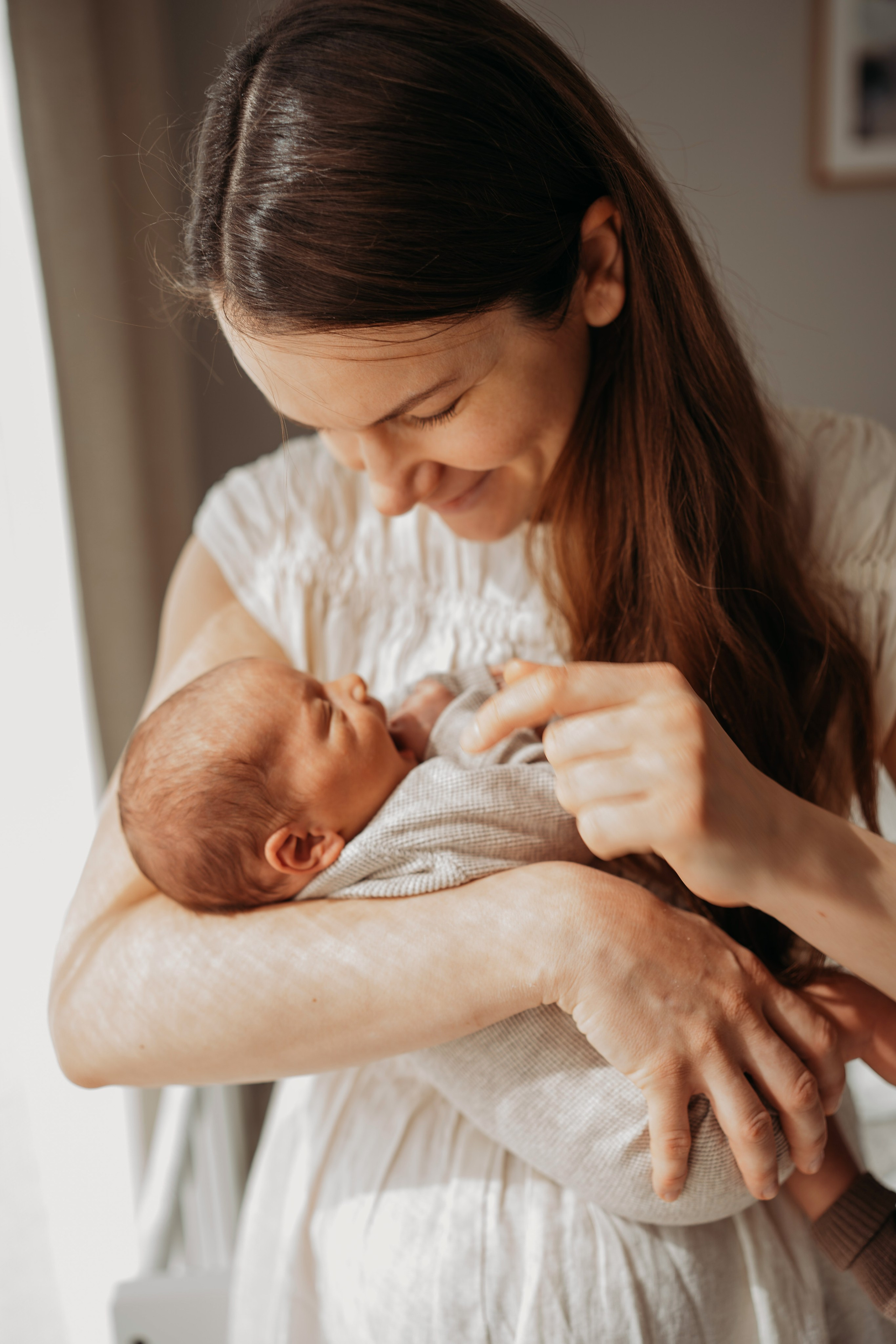 Лео и Соня (10 дней и 5 лет). Фотограф новорожденных и детей первого года Евгения Михалькевич