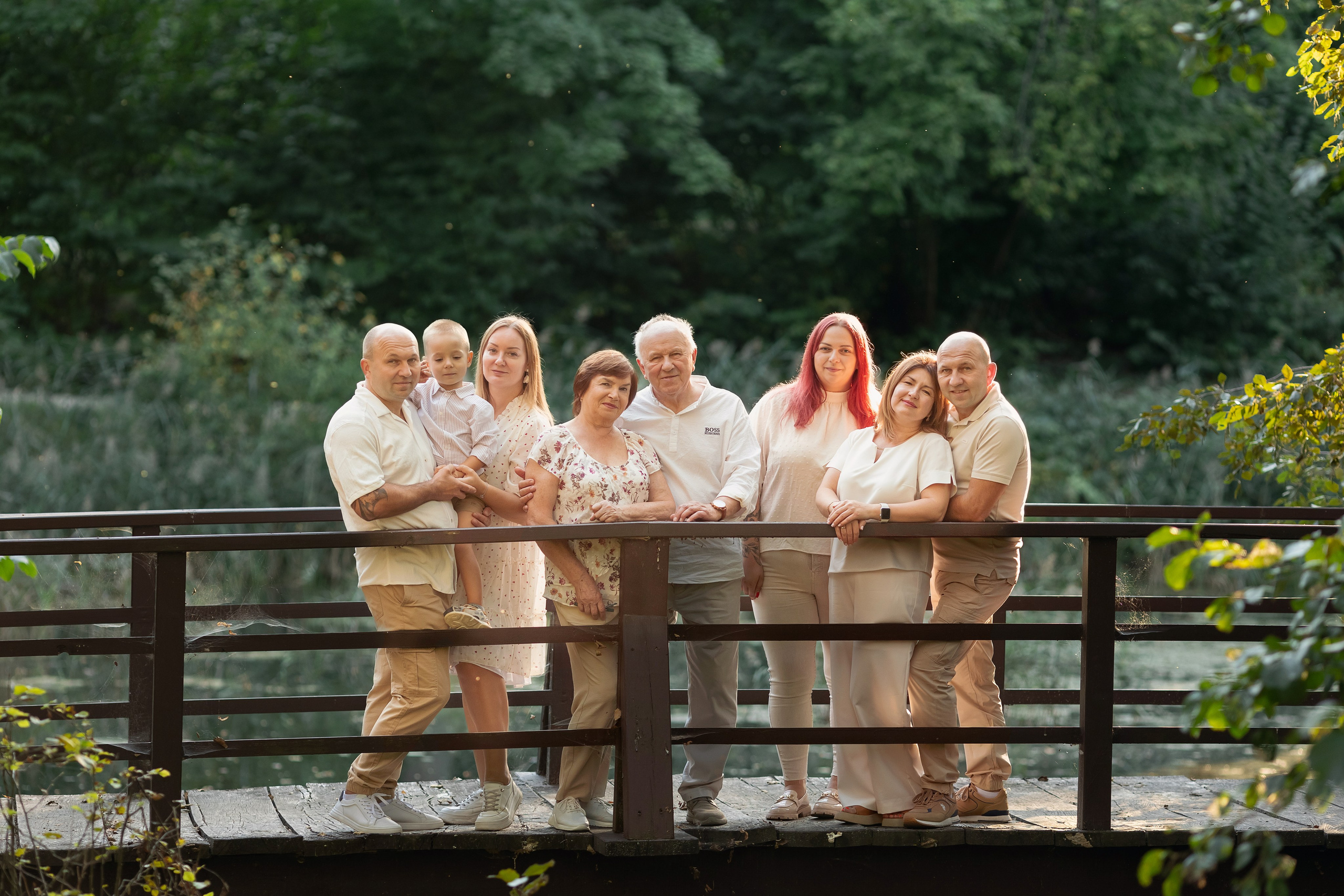 Съёмка большой семьи в ботаническом саду. Семейный и детский фотограф в Вильнюсе Светлана Наумова