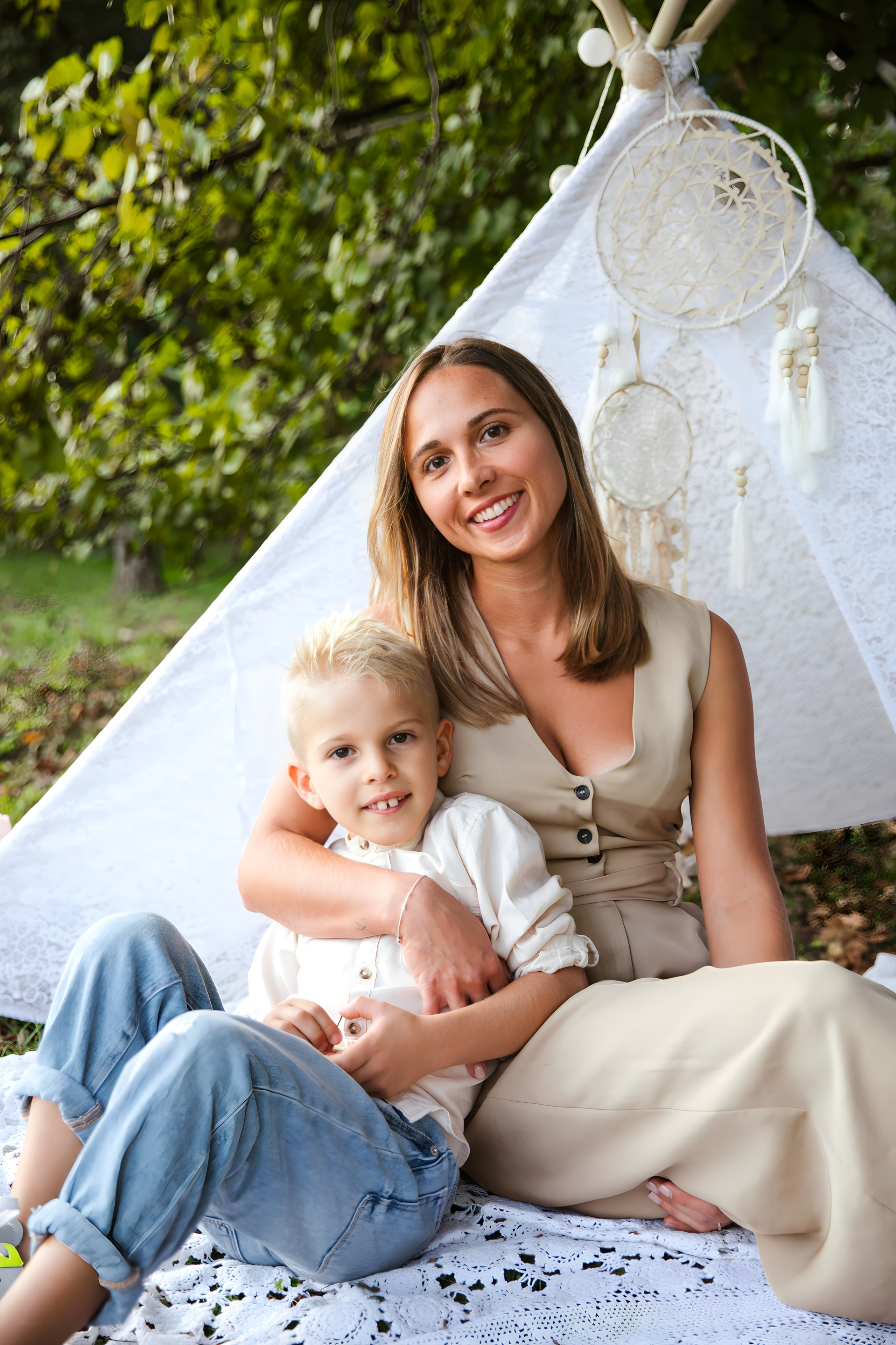 Maggie e la sua bellissima famiglia. Luci e Capricci Photography