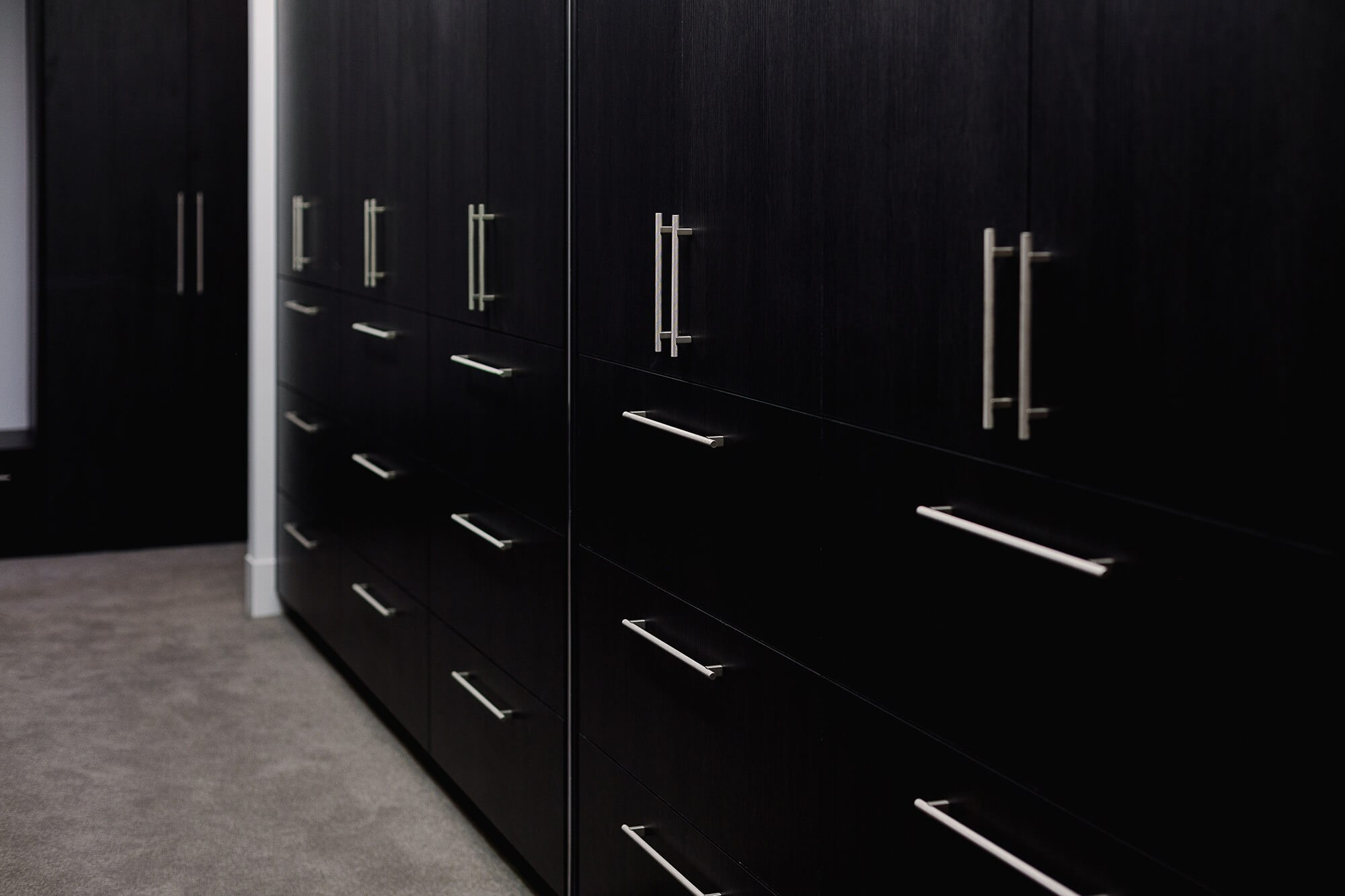 Clean modern kitchen with white cabinetry – Melbourne property shoot