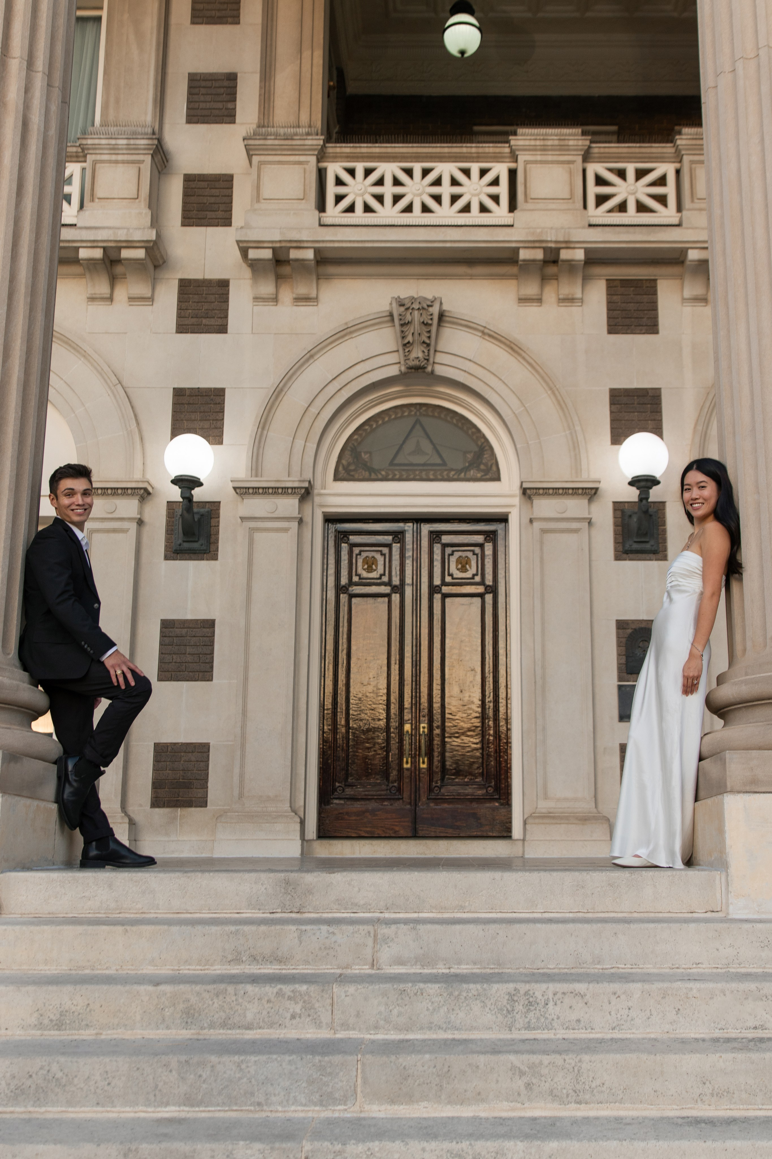 Kelly & Alex’s engagement photoshoot in Downtown Dallas