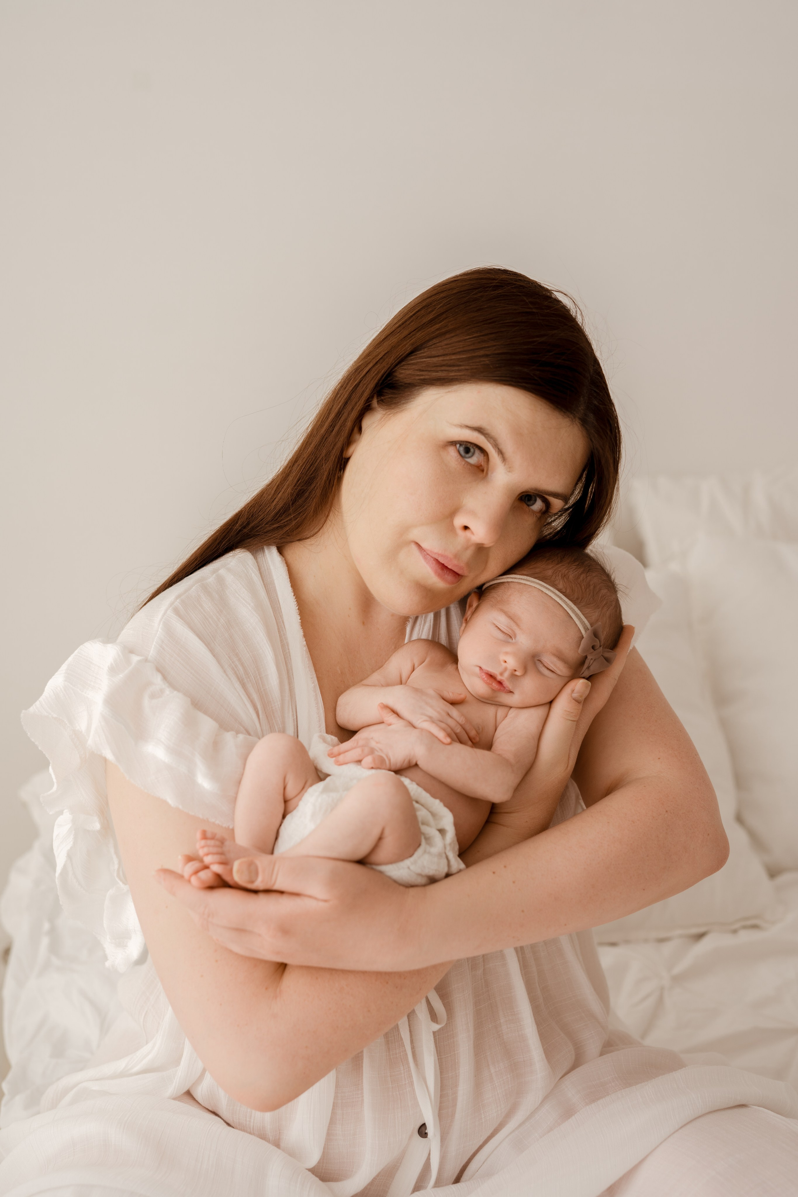 Sesja noworodkowa Emmy. Fotograf Łódź - sesja ciążowa, noworodkowa, dziecięca. Studio w Łodzi