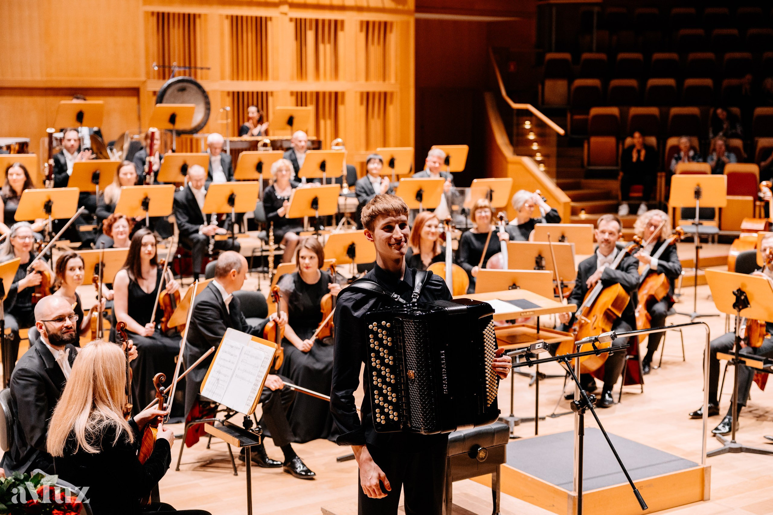 Koncert dyplomantów aMuz w Polskiej Filharmonii Bałtyckiej. Fotograf Ślubny Warszawa - Sesje Biznesowe Rodzinne Eventy