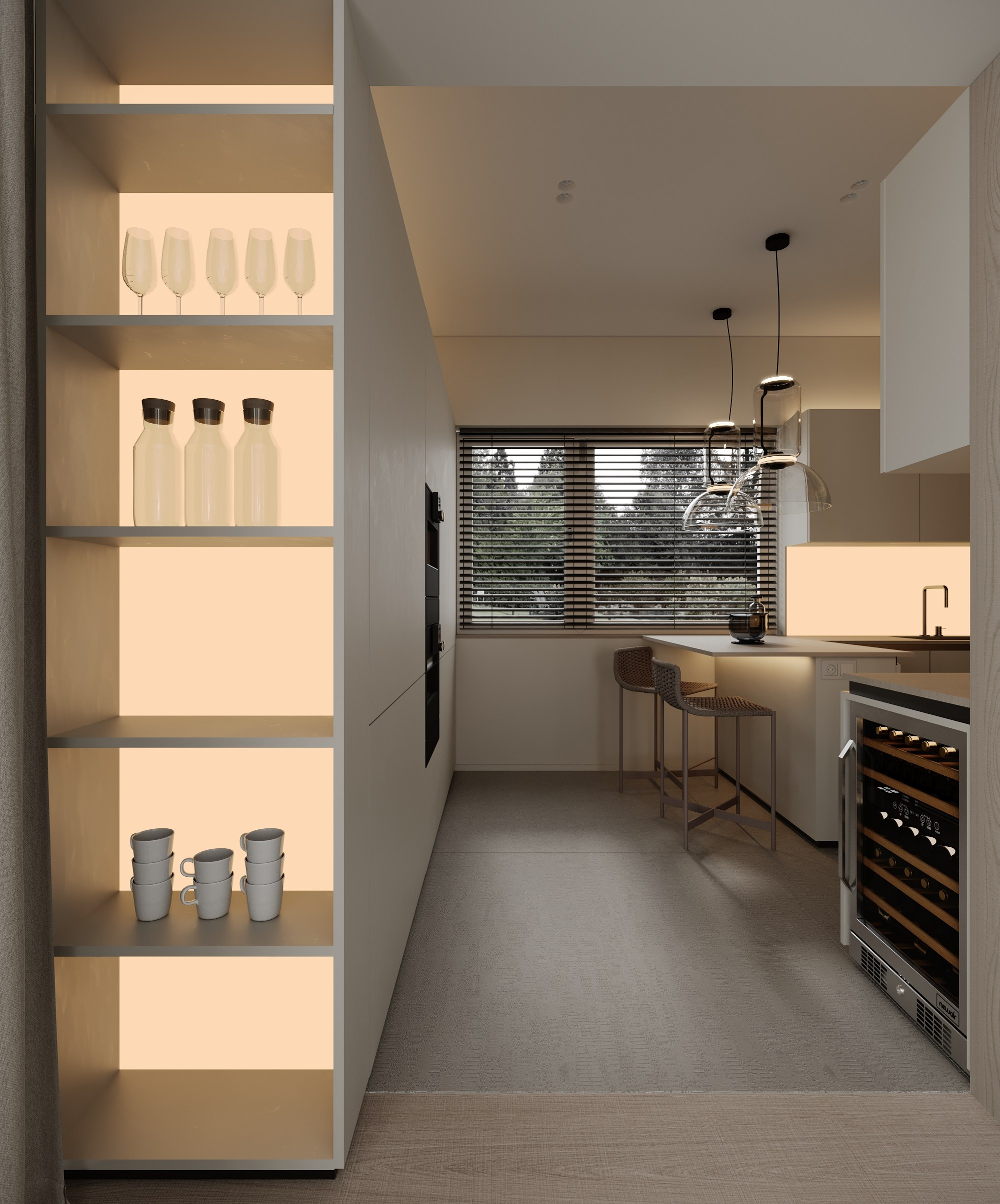 Namo vizualizacijos Kaune. BLIU DESIGN — dizainas / interjeras / architektūra / 3D vizualizacijos / konceptas / parinktys